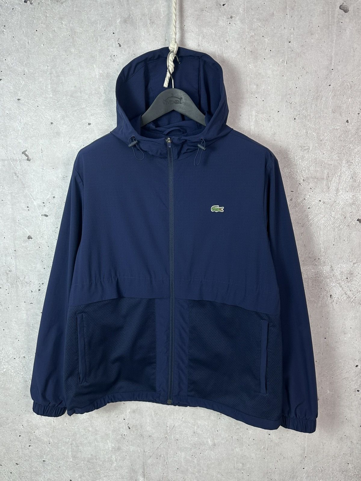 Lacoste Lacoste Sport Blue Logo Long Sleeve Men’s Hooded Jacket Size US L / EU 52-54 / 3 - 1 Thumbnail