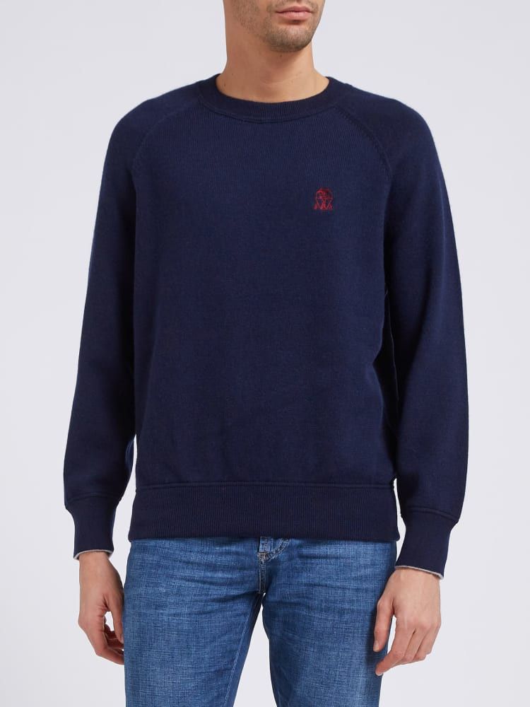 Brunello Cucinelli o1w1db10924 Cashmere Sweater in Dark Blue Size US XS / EU 42 / 0 - 1 Preview