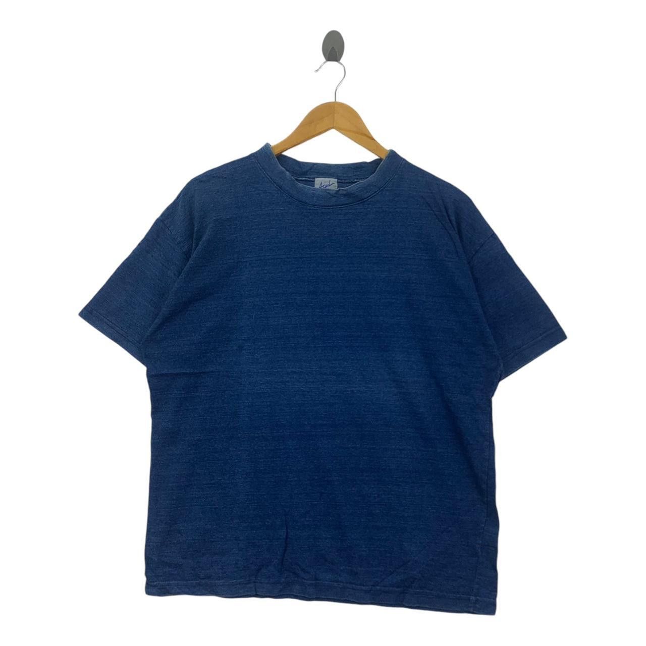 Vintage Vintage AZUL SAN FRANCISCO Natural Pure Indigo Dye Tee Shirt Size US L / EU 52-54 / 3 - 1 Thumbnail