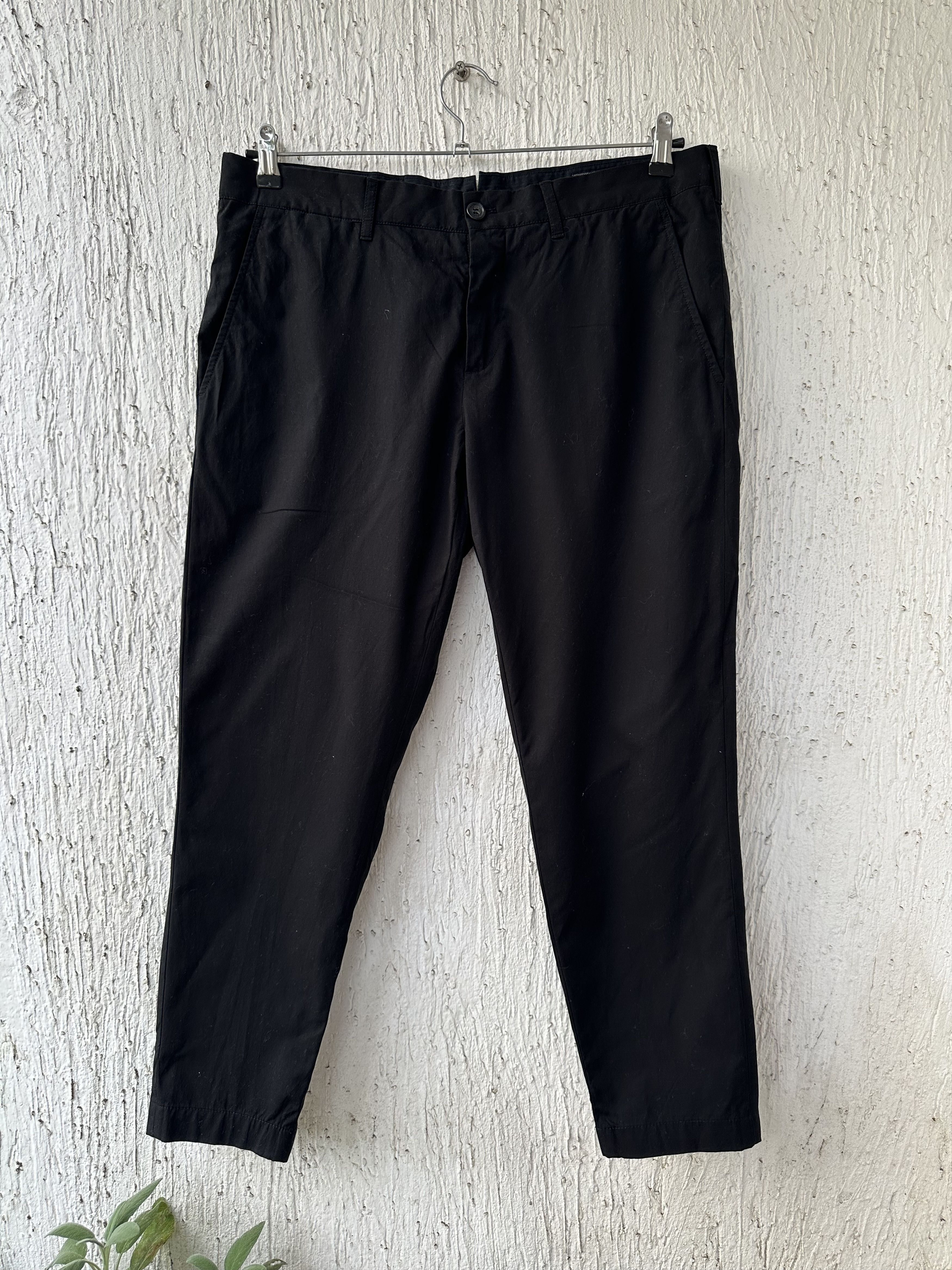 Prada black cotton trousers Size US 34 / EU 50 - 1 Thumbnail