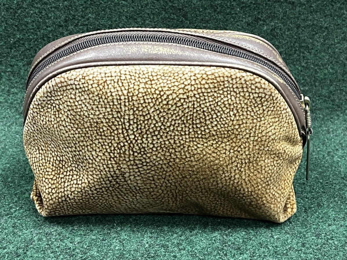 Vintage Borbonese Redwall Quail Pattern Suede Leather Pouch Size ONE SIZE - 2 Thumbnail