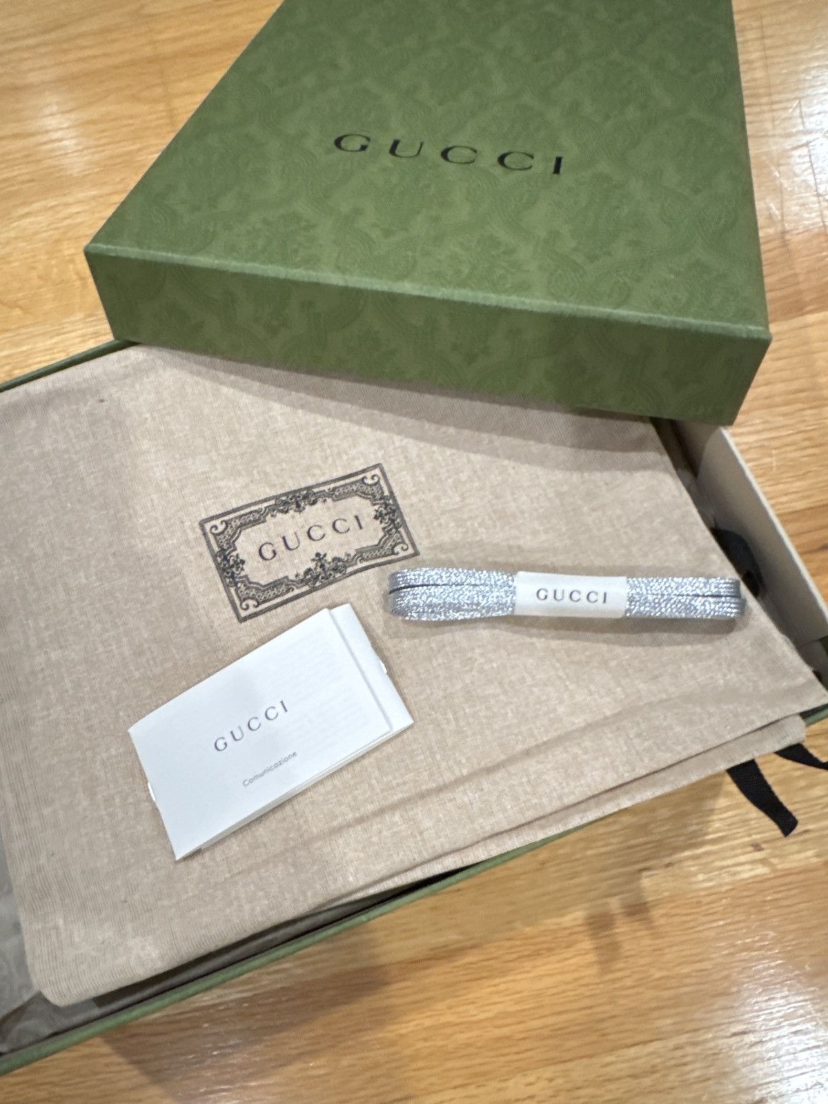 Gucci Gucci Ultrapace Glitter Sneakers Silver Mesh Size US 8 / EU 41 - 11 Thumbnail