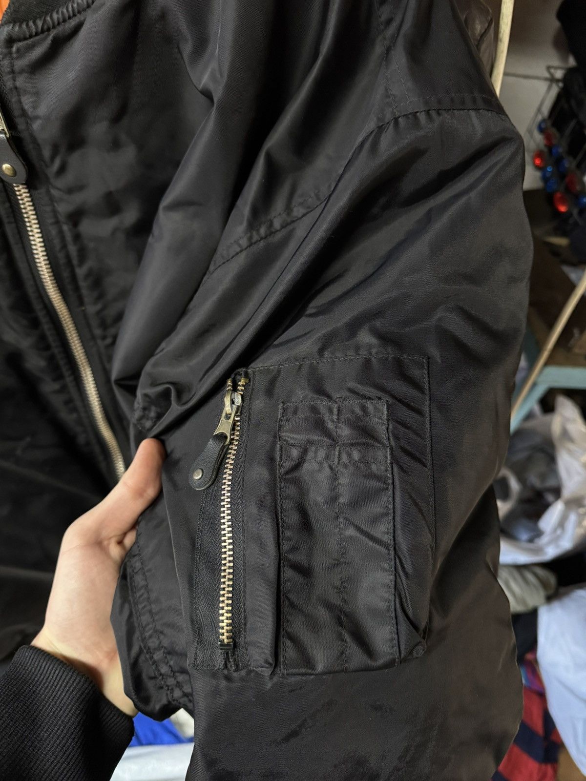 Vintage Vintage MA 1 Bomber Jacket Reversible Military Flyers Nylon Size US XXL / EU 58 / 5 - 10 Thumbnail