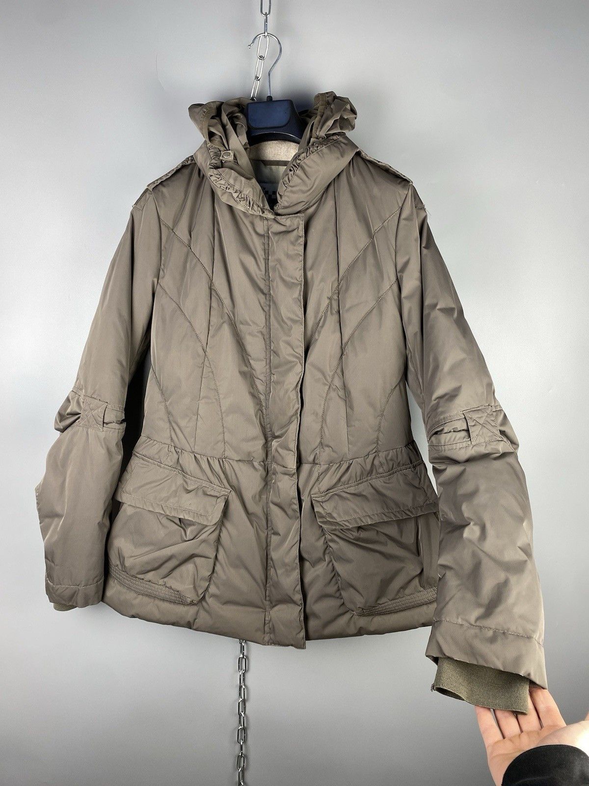 Marithe + Francois Girbaud Marithe Francois Girbaud Beige Down Jacket Puffer Size S / US 4 / IT 40 - 10 Thumbnail