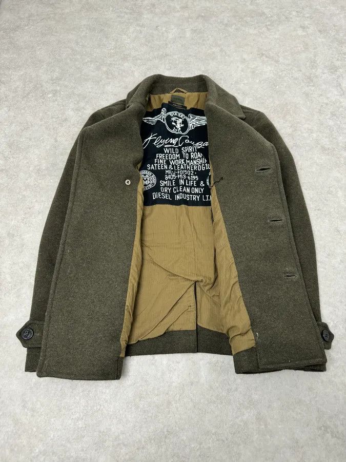 Diesel Diesel Khaki Green Wool Duffle Coat Size US S / EU 44-46 / 1 - 8 Thumbnail