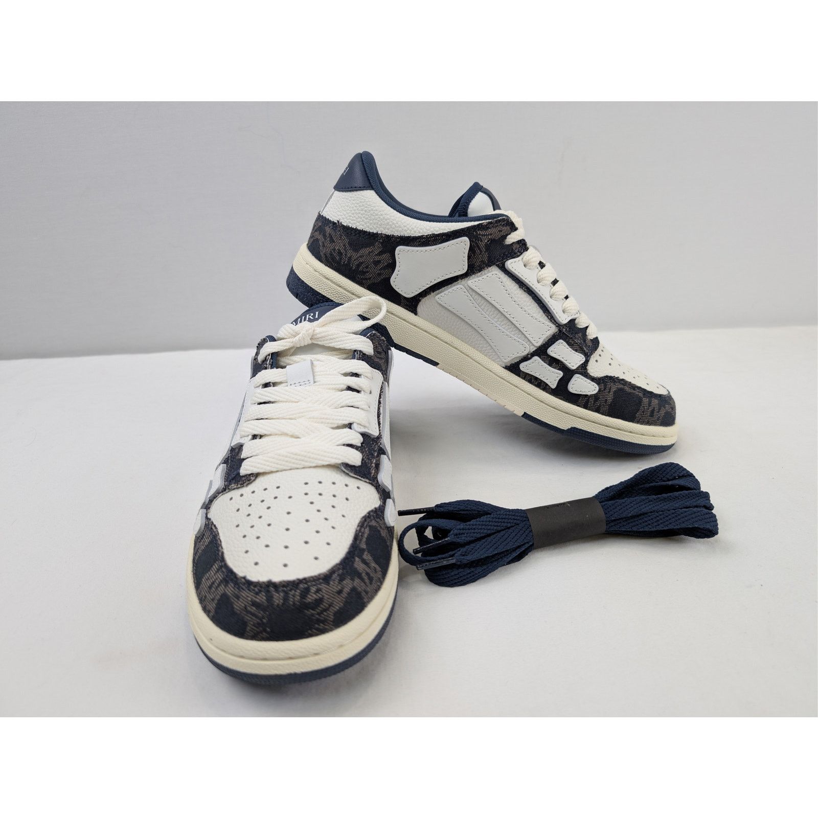 Amiri o1rshd1 MA Quad Skeleton Top Low Sneakers in Midnight Indigo Size US 9 / EU 42 - 15 Thumbnail