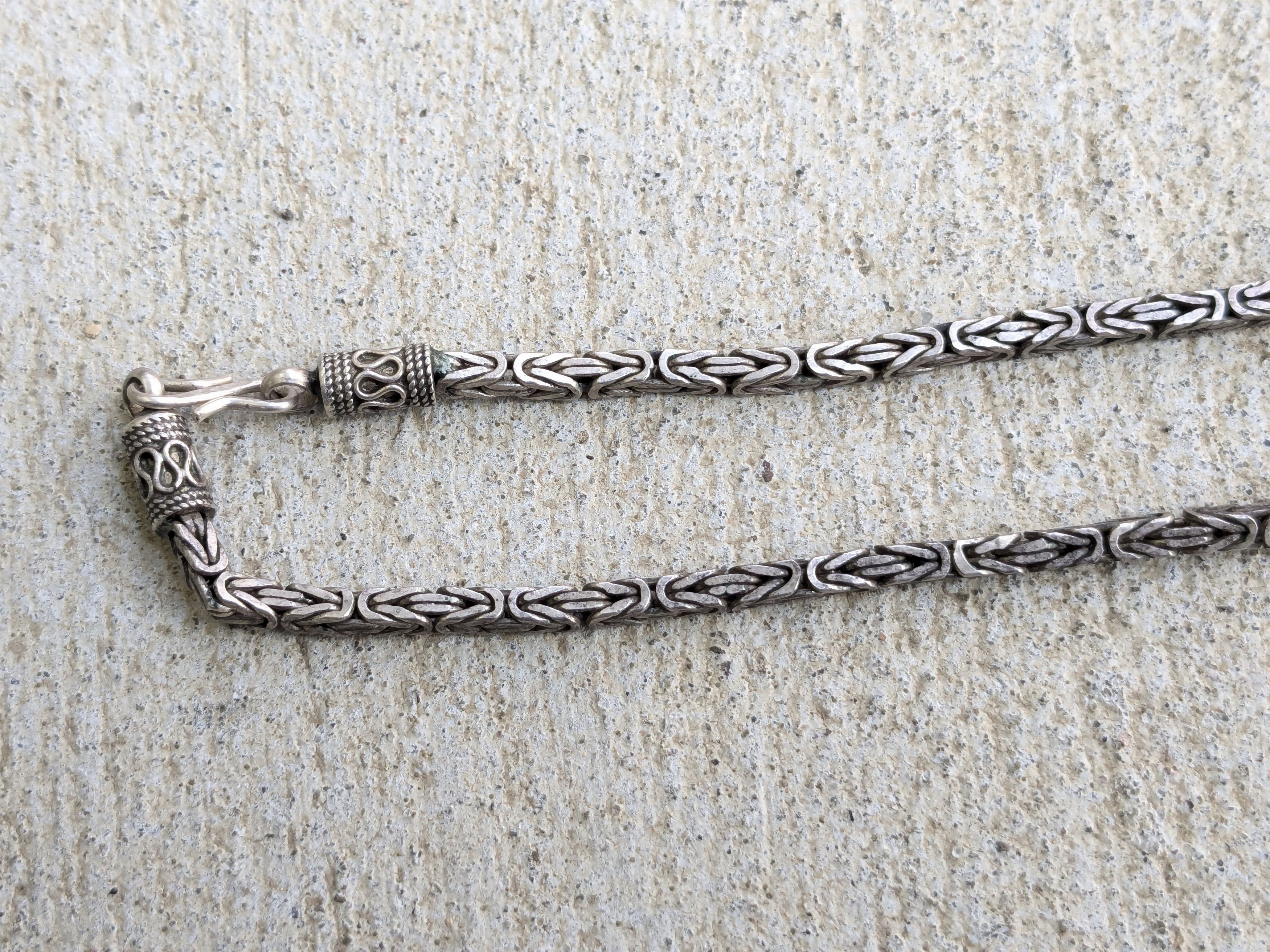 Other Byzantine Silver Choker Necklace 18" Size ONE SIZE - 6 Thumbnail
