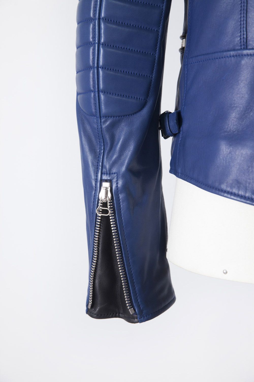 Lanvin Lanvin bleu leather biker jacket Size US M / EU 48-50 / 2 - 7 Thumbnail