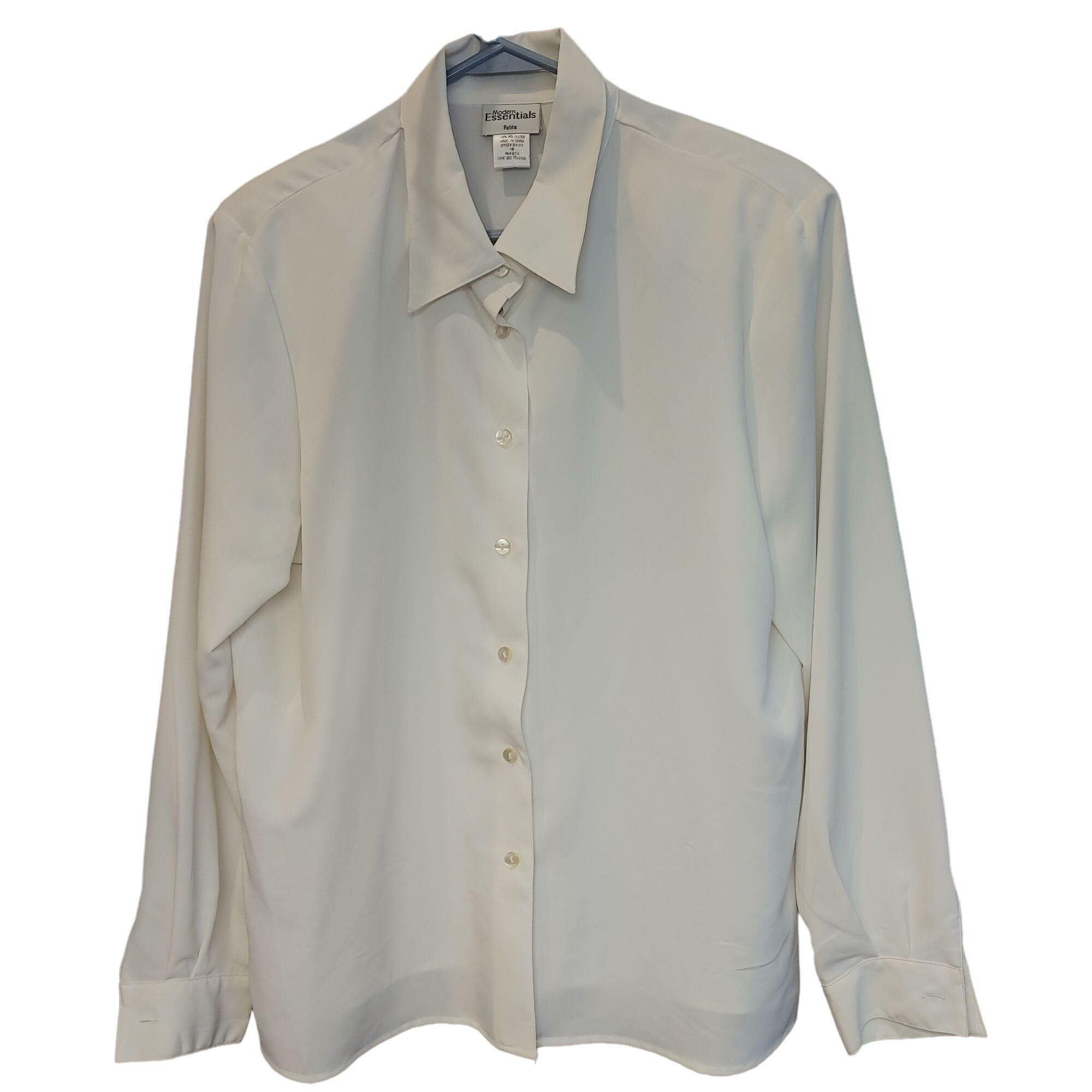 Other Modern Essentials Men's Petite White Sheer Button Up Shirt 1 Size US S / EU 44-46 / 1 - 1 Thumbnail