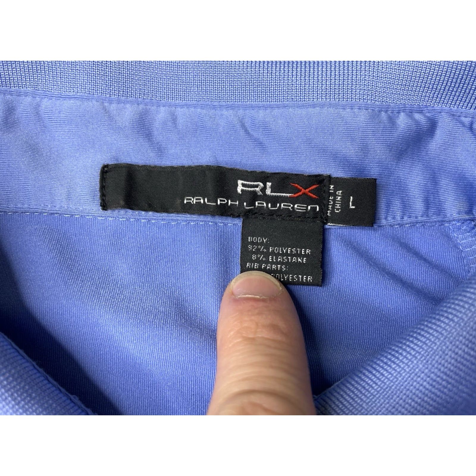 RLX Ralph Lauren RLX Ralph Lauren Polo Shirt Golf Trump National Blue Performance Mens Large Size US L / EU 52-54 / 3 - 4 Thumbnail