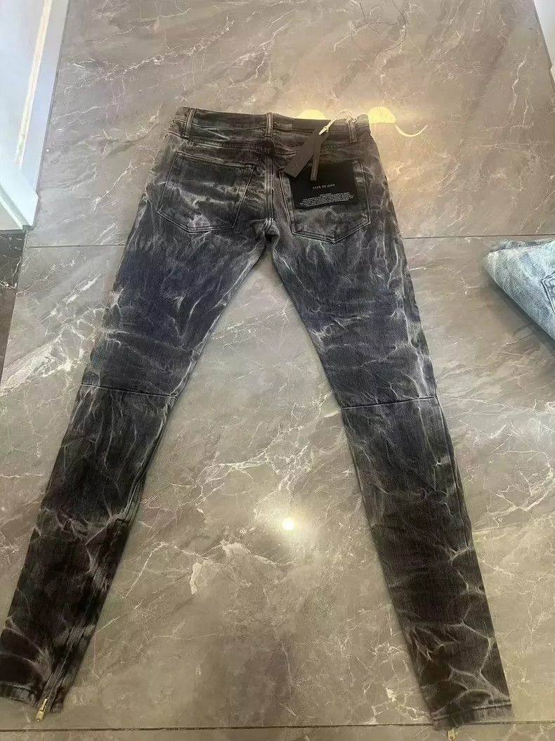 Fear of God Fear of God Black water corrugated jeans Size US 29 - 2 Thumbnail
