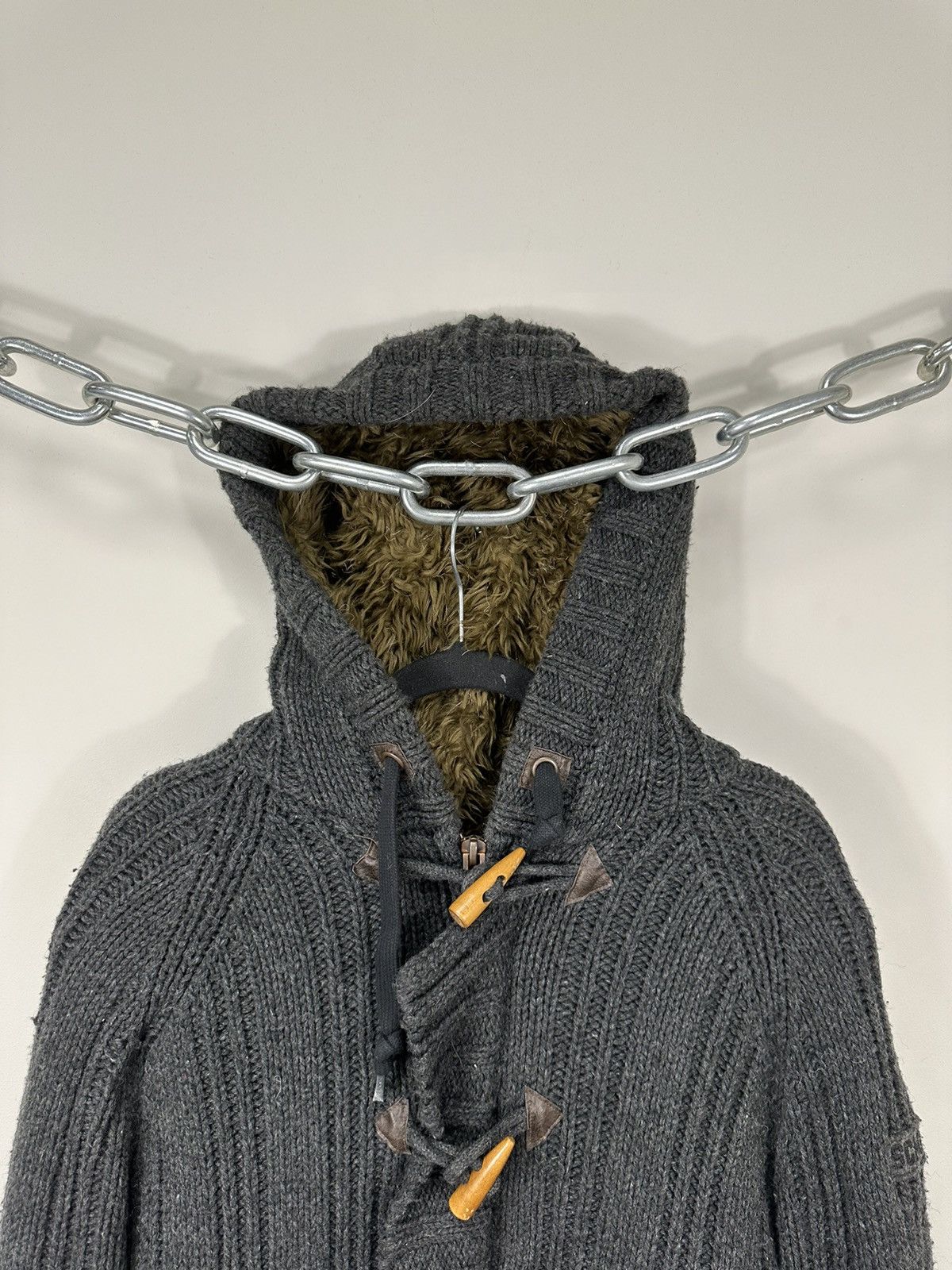 Schott Vintage Schott USA Hooded Heavy Wool Coat Jacket Size US L / EU 52-54 / 3 - 3 Thumbnail