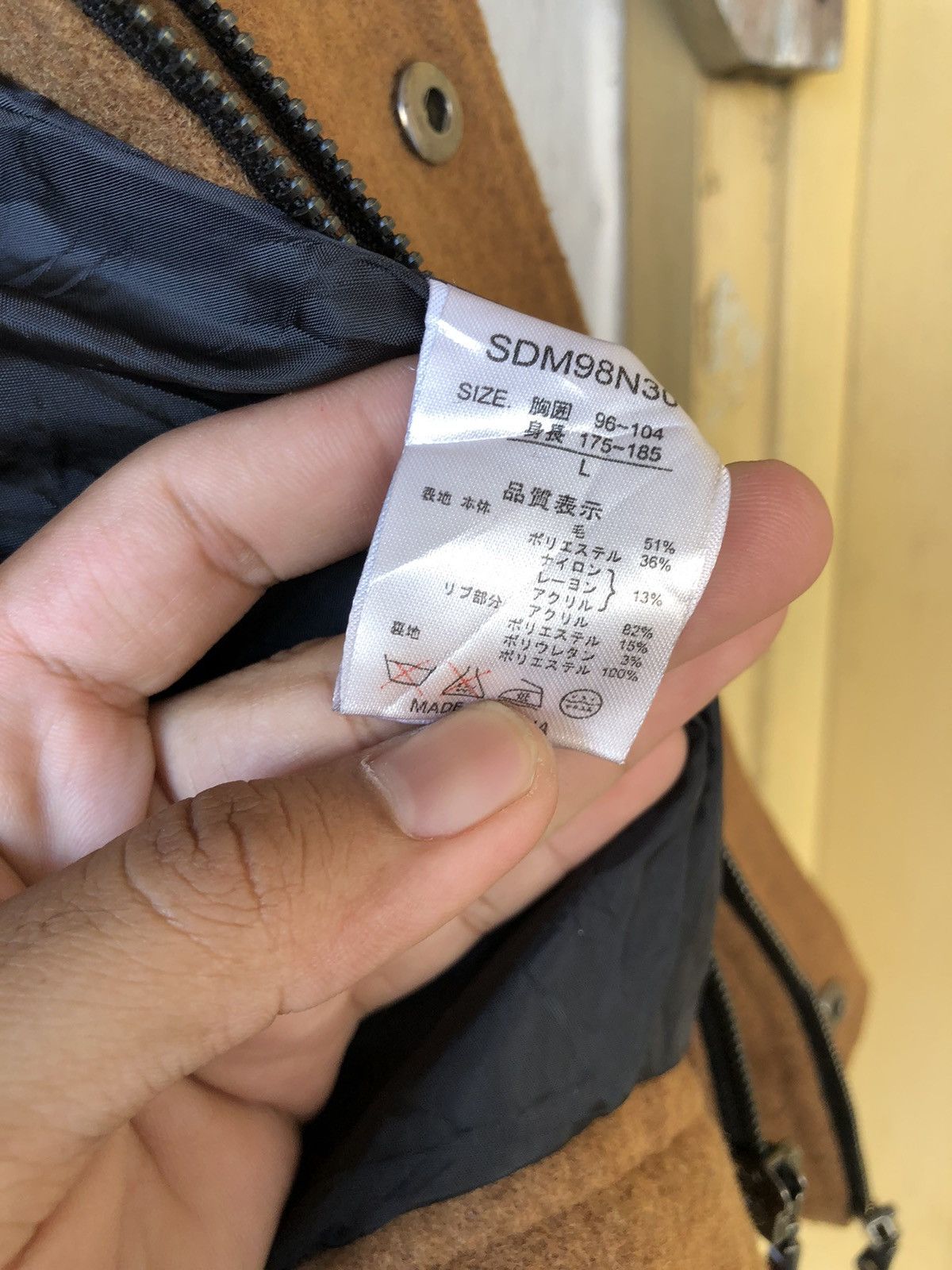 Japanese Brand SemanticDesign Bondage Punk Double Wool Zipper Jacket Size US L / EU 52-54 / 3 - 8 Thumbnail
