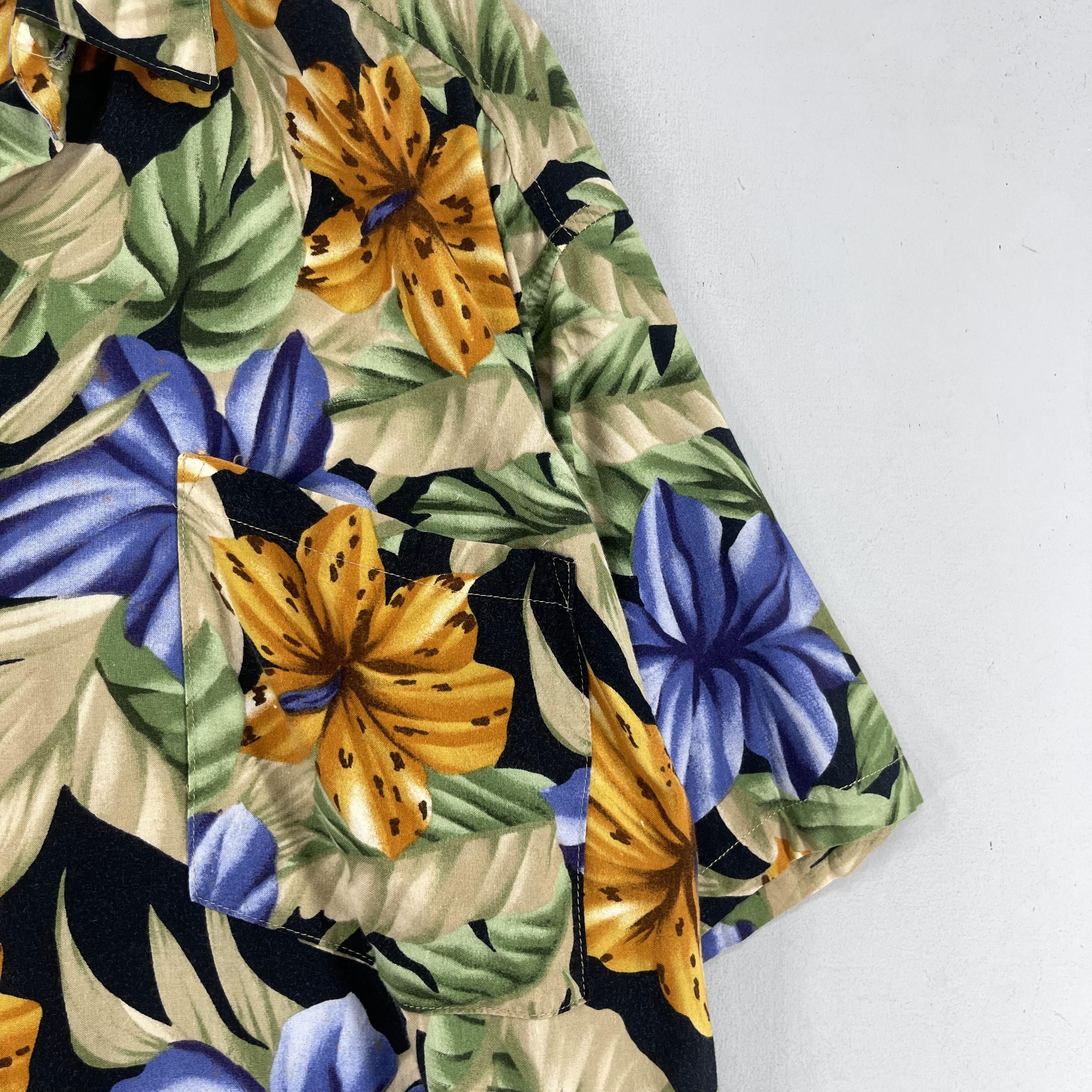 Vintage Vintage 90's FRANK Hawaii Floral Rayon Button Up Shirt Size US M / EU 48-50 / 2 - 3 Thumbnail
