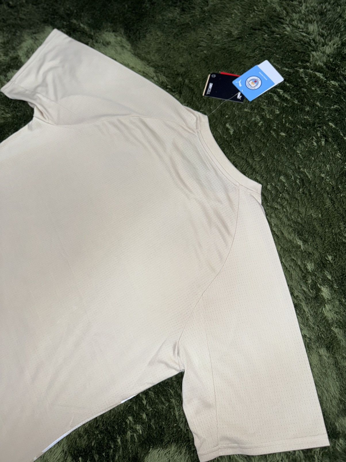 Designer × Puma [L] puma MCFC mancity 23-24 prematch jersey tshirts beige Size US L / EU 52-54 / 3 - 7 Thumbnail