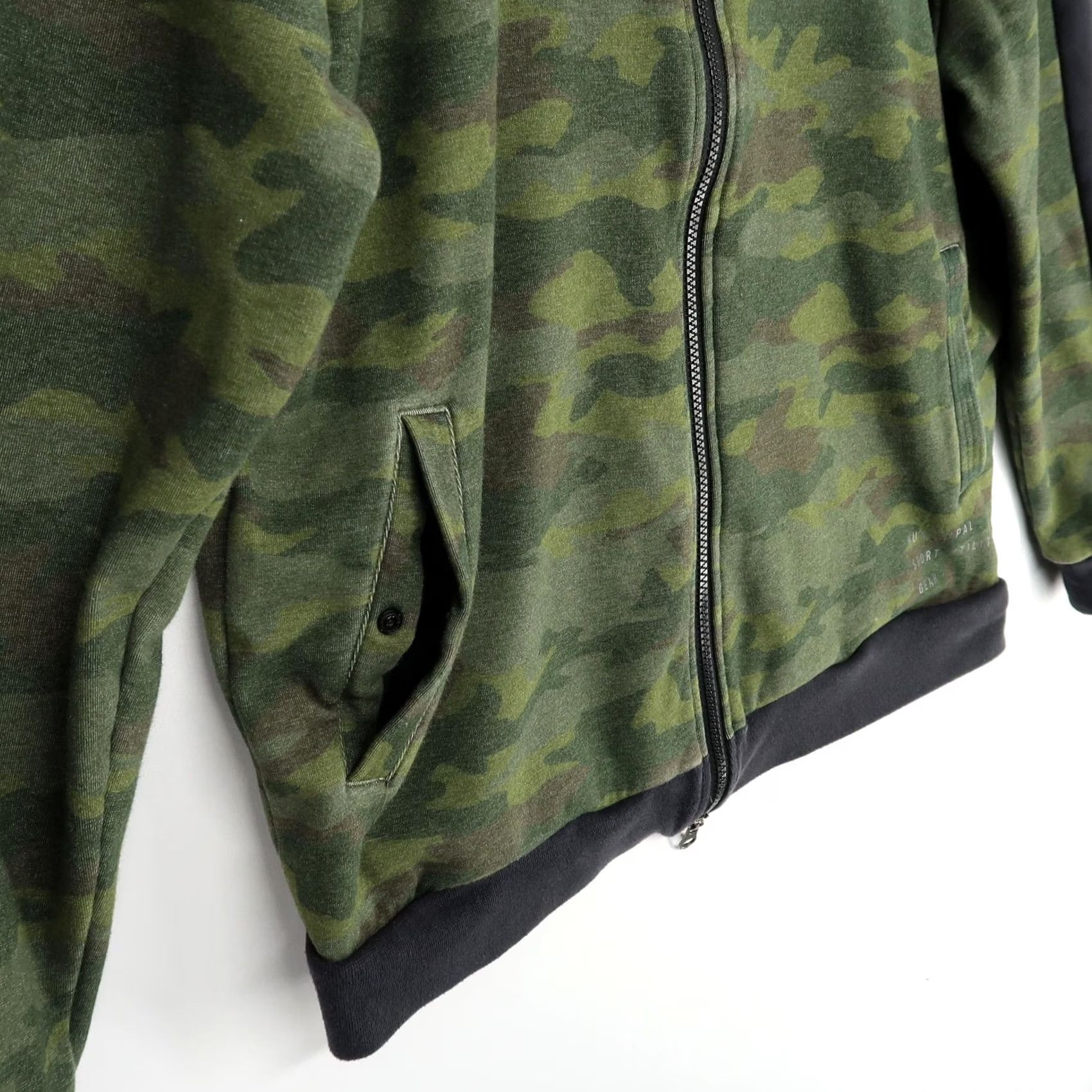 Vintage Municipal Track Jacket Mens M Green Camo Full Zip Performance Sport Size US M / EU 48-50 / 2 - 3 Thumbnail