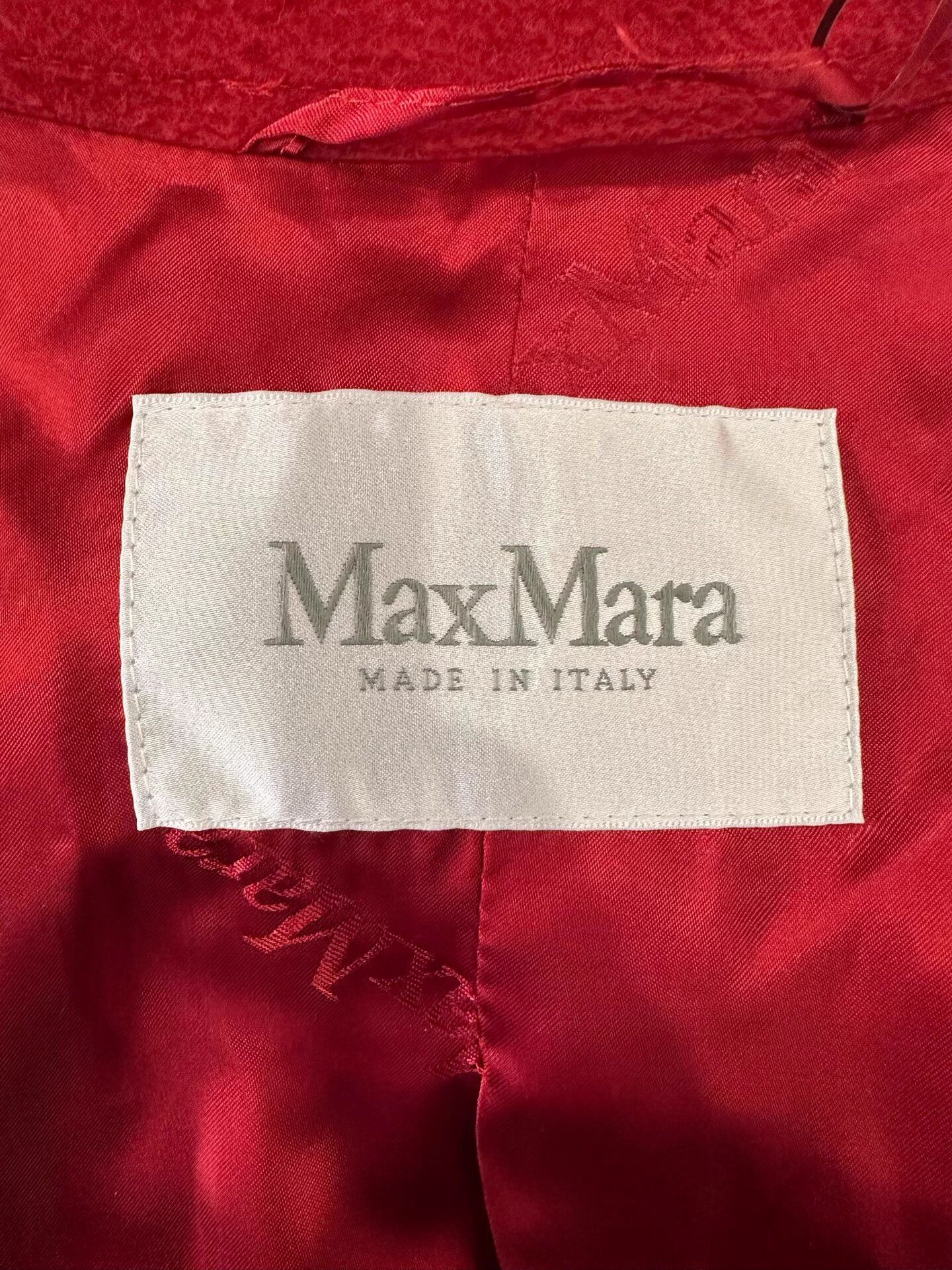 Max Mara MaxMara munuela red camel hair mid-length women's coat Size XS / US 0-2 / IT 36-38 - 6 Thumbnail
