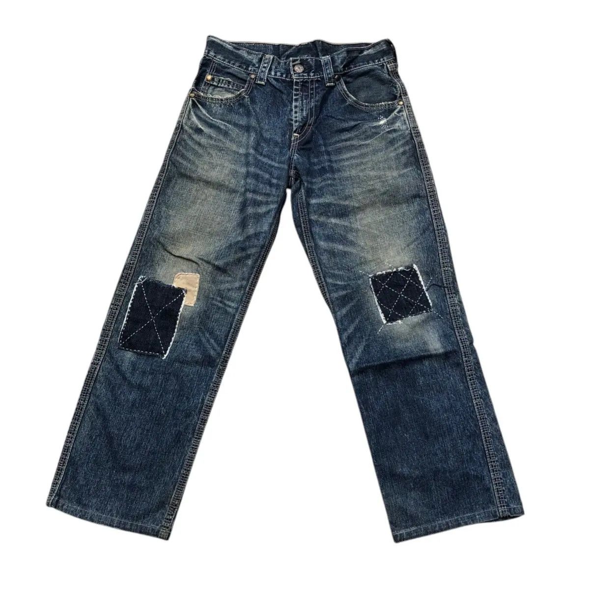 Levi's Vintage Clothing Vintage Levi’s White Tab Sashiko Repair Denim Jeans Size US 31 - 1 Thumbnail