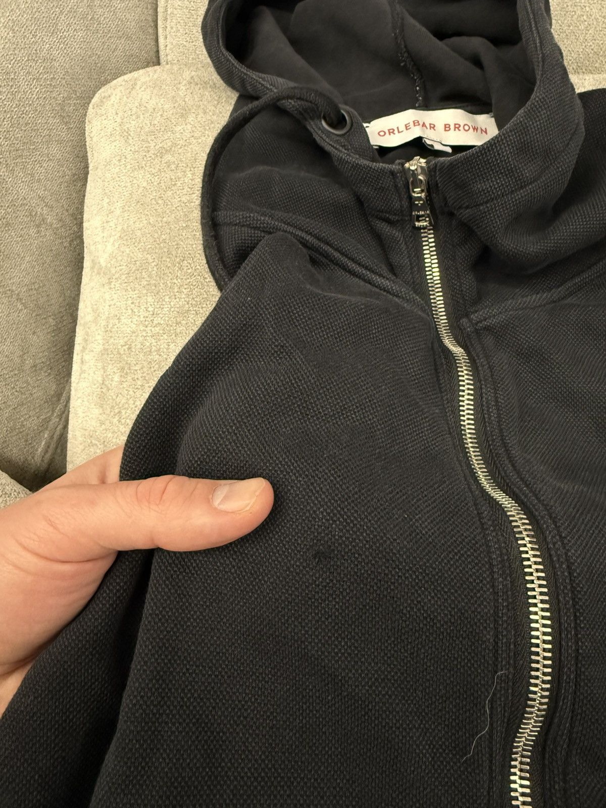Orlebar Brown Orlebar Brown Black Zip Hoodie Size US L / EU 52-54 / 3 - 12 Thumbnail