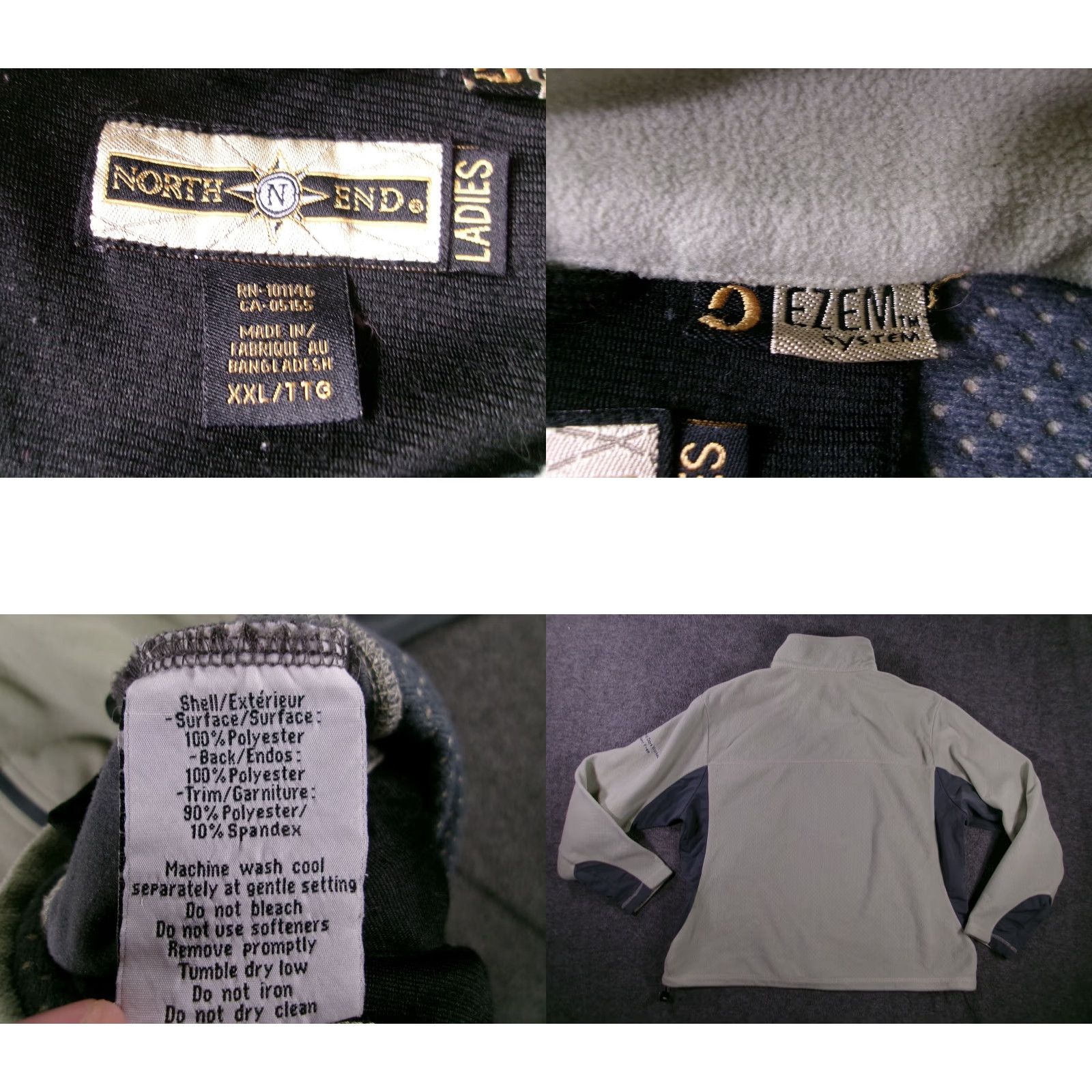 Vintage North End Fleece Jacket Womens XXL Light Green Full Zip Umicore Embroidered Size XXL / US 16-18 / IT 52-54 - 8 Thumbnail