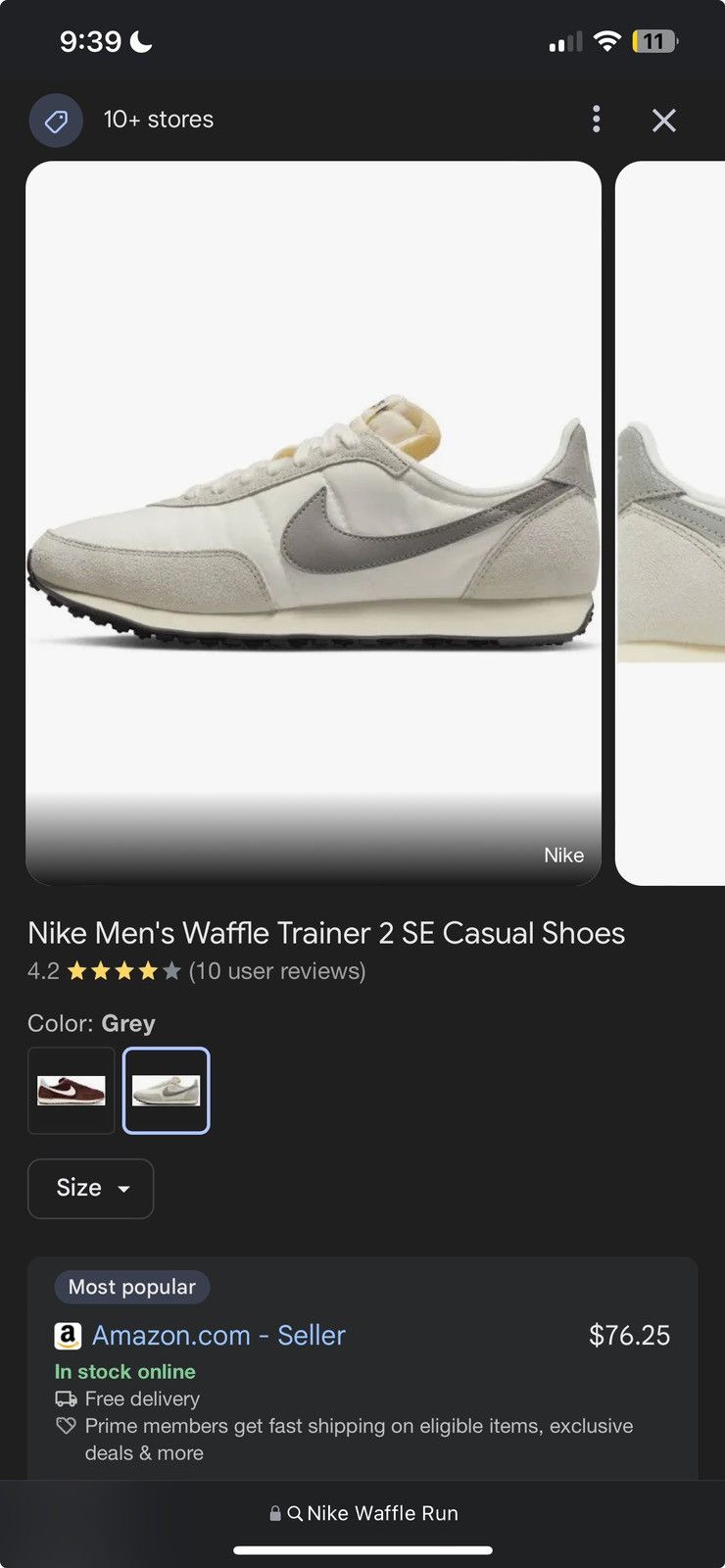 Nike Nike Men's Waffle Trainer 2 SE Casual Shoes Size US 13 / EU 46 - 1 Thumbnail