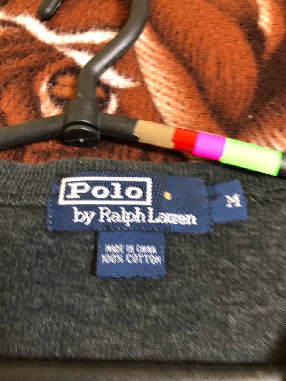 Polo Ralph Lauren Polo by Ralph Lauren V Neck casual vintage sweatshirt Size US M / EU 48-50 / 2 - 2 Thumbnail