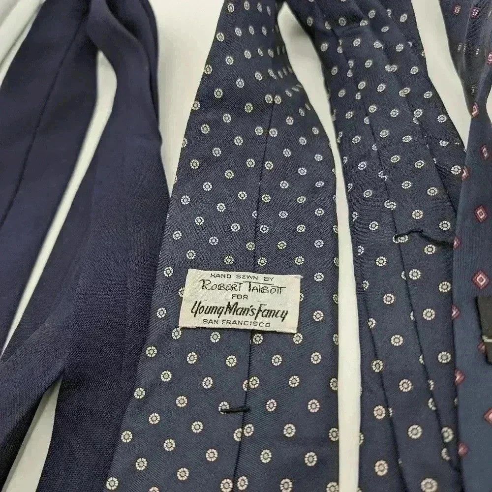 JET SET 4 Blue Vintage Ties Young Man's Fancy, Policy, Jet Set Ital Size ONE SIZE - 3 Thumbnail