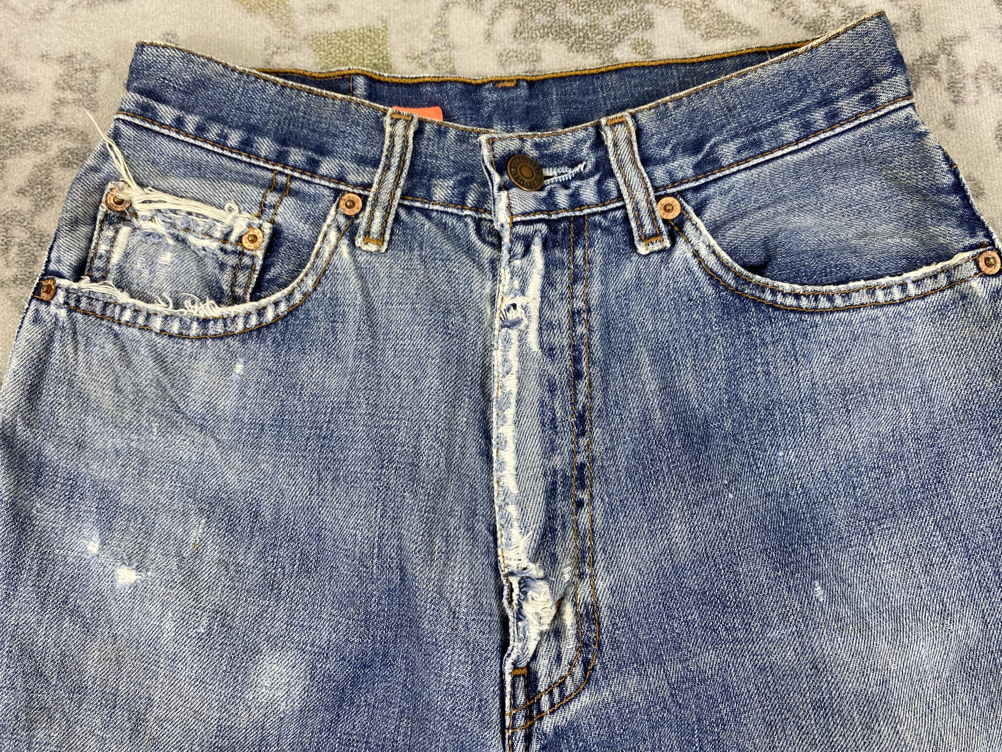 Levi's Vintage Levi's W515 Distressed Jeans 26x27 Denim-JN3876 Size US 26 / EU 42 - 3 Thumbnail