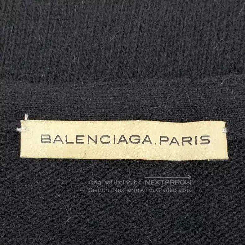 Balenciaga Balenciaga Black wolf head inlay flower wool round neck lo Size XS / US 0-2 / IT 36-38 - 5 Thumbnail
