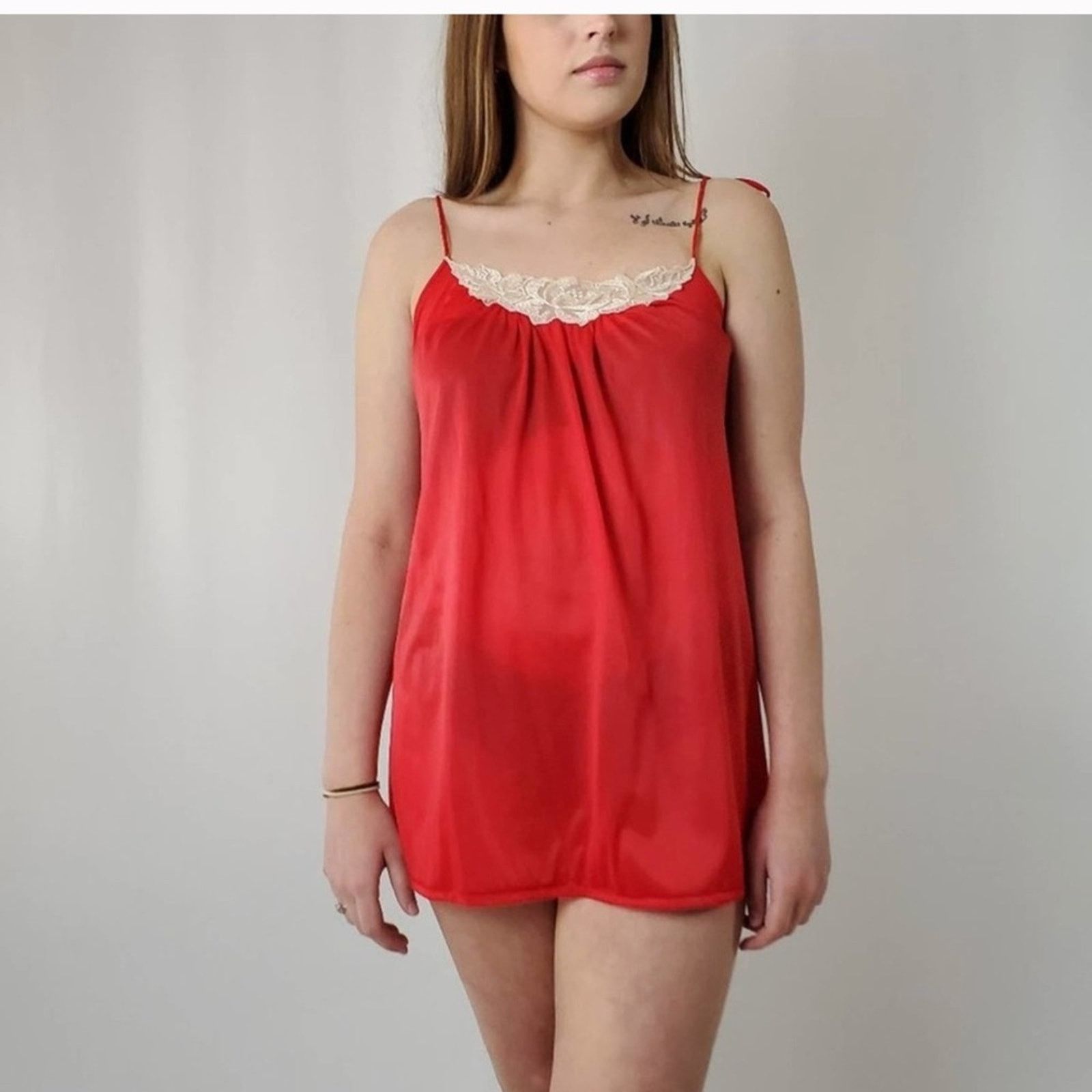 Vintage Vintage 80’s Undercover Wear Babydoll Nightie Size M / US 6-8 / IT 42-44 - 1 Thumbnail
