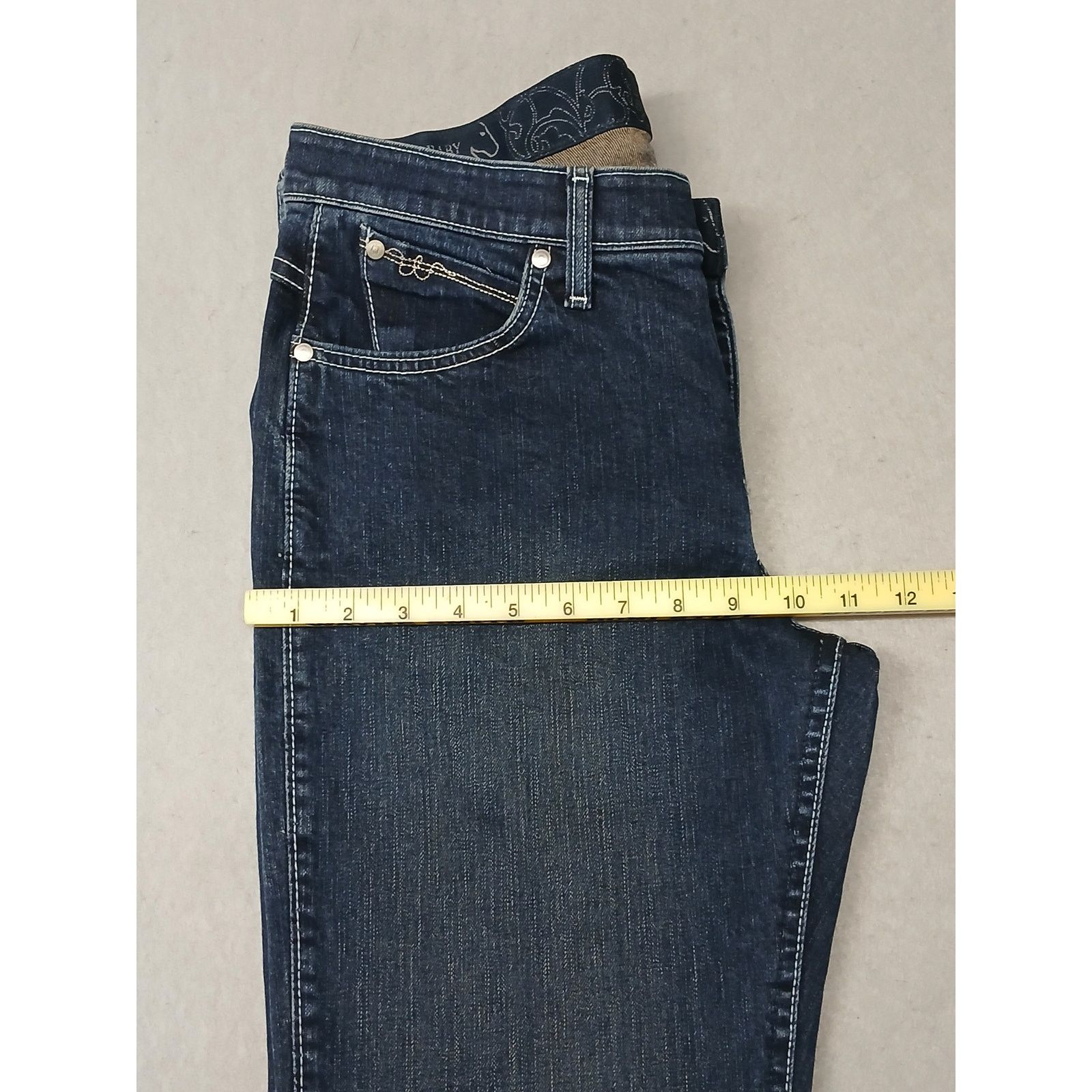 Wrangler Wrangler Q-Baby (9/10x34) Mid Rise Boot Cut Riding Jeans Size 30" / US 8 / IT 44 - 5 Thumbnail