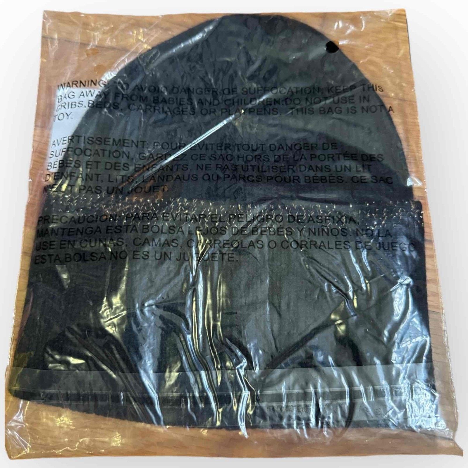 Nordstrom BP NWT Oversized Cuff Beanie with Metallic Thread, Black Size ONE SIZE - 2 Thumbnail