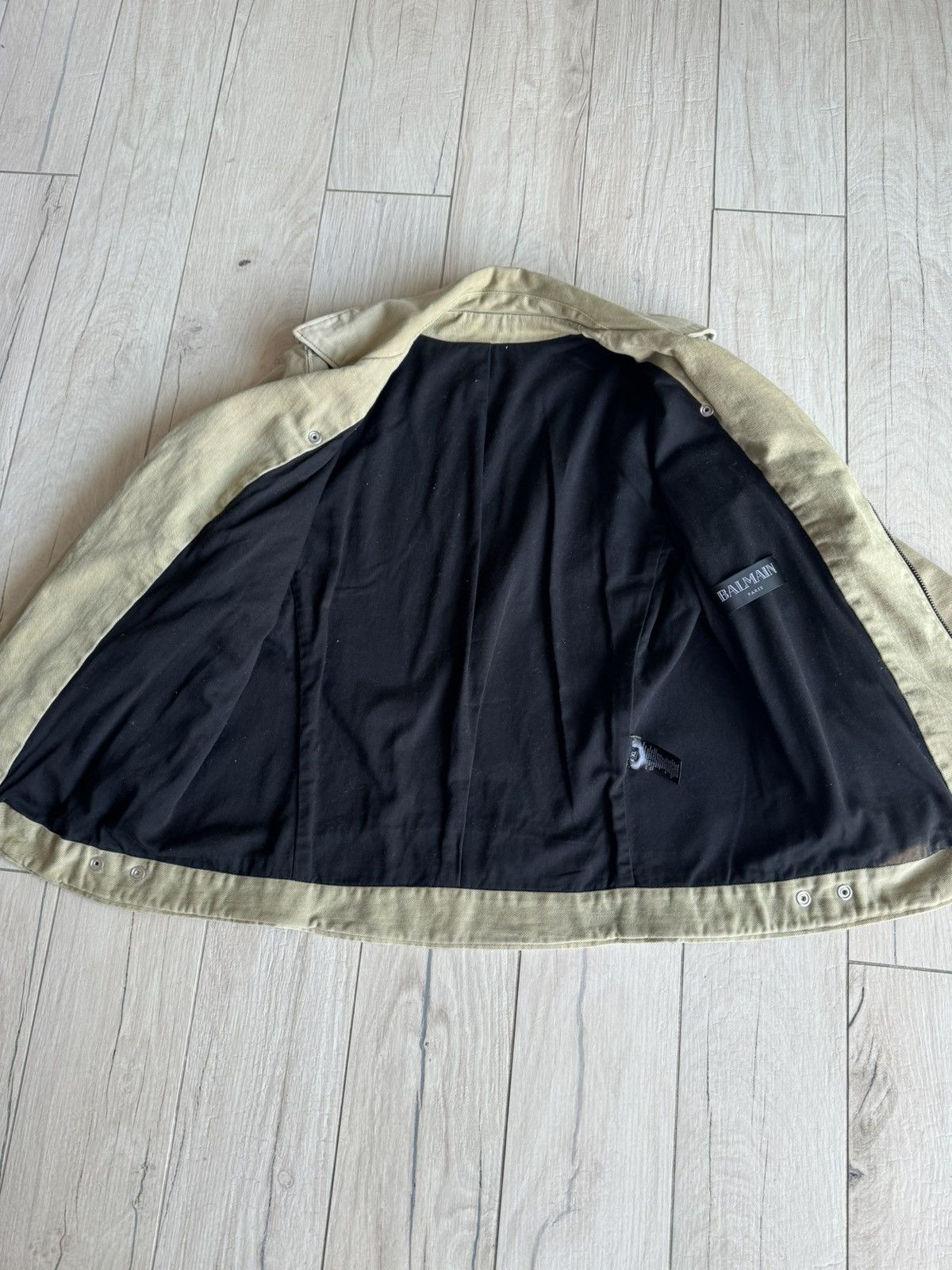 Balmain Balmain Decarnin Era Beige Biker Size US L / EU 52-54 / 3 - 10 Thumbnail
