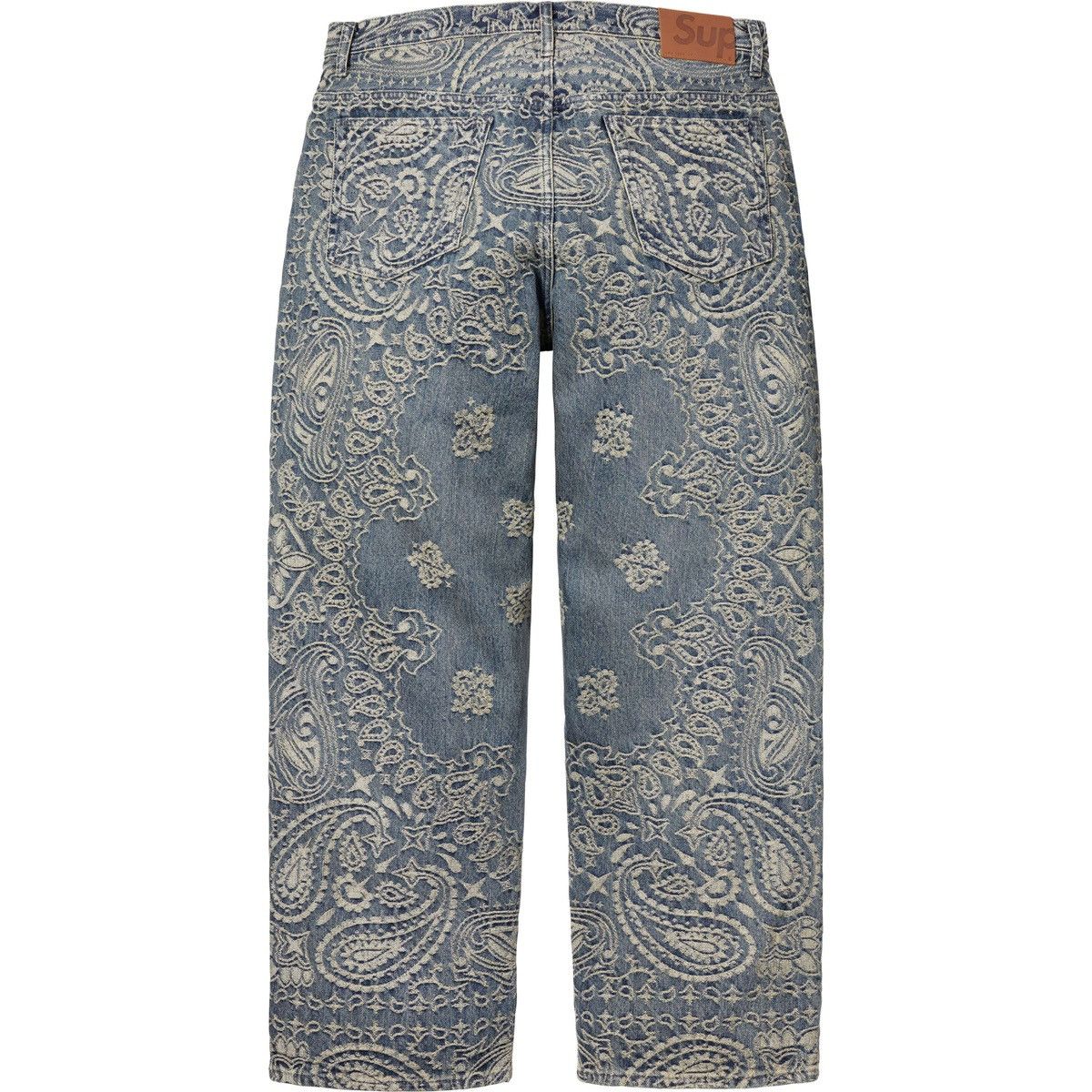 Supreme Supreme Bandana Jacquard Denim Pants Size US 32 / EU 48 - 2 Thumbnail