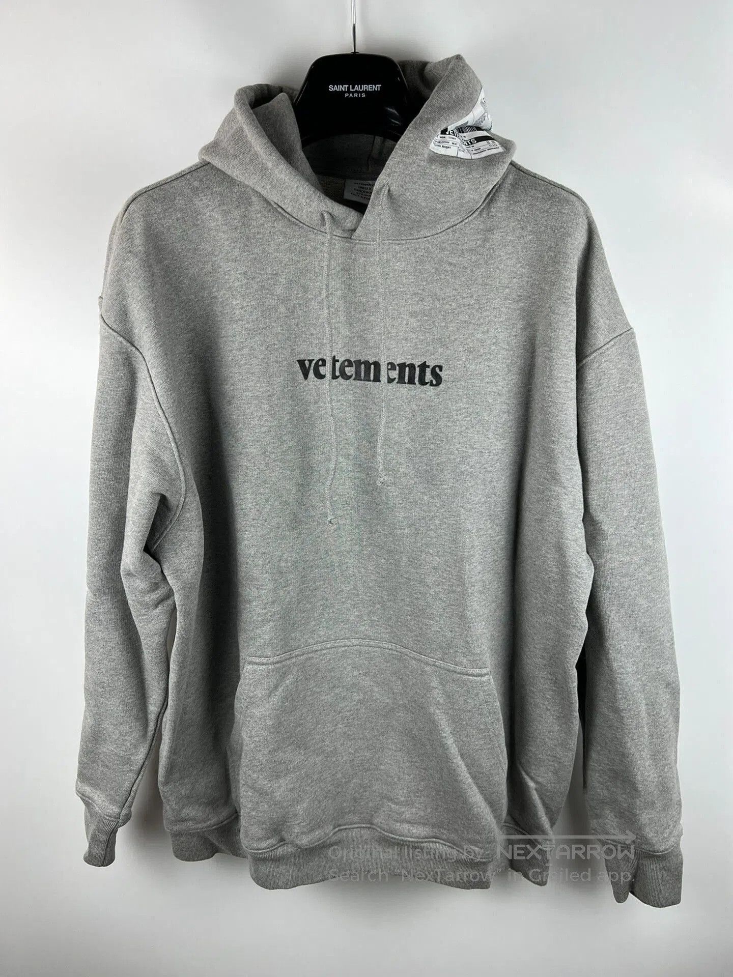 Vetements Vetements Classic Grey Hoodie. Size US M / EU 48-50 / 2 - 1 Thumbnail
