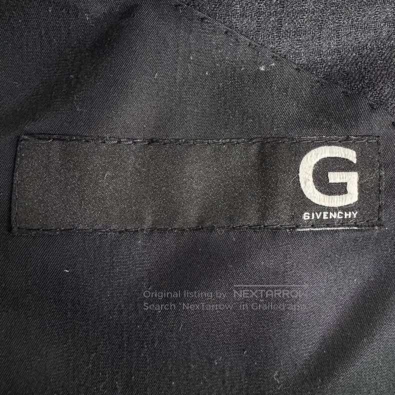 Givenchy Givenchy Size46 Black Collar Single Button Suit Size US M / EU 48-50 / 2 - 3 Thumbnail