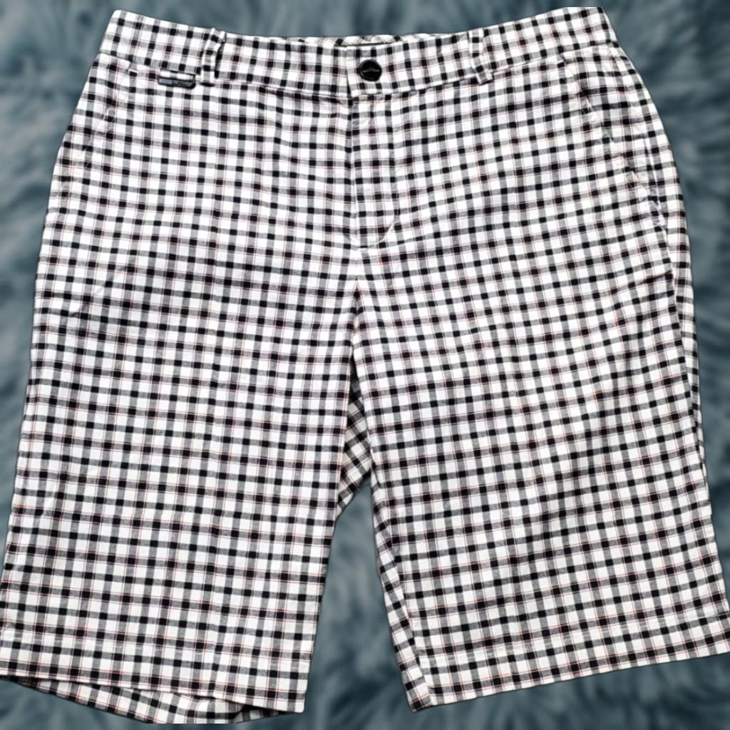 Ralph Lauren Lauren Ralph Lauren Active Bermuda Shorts Womens Size 4 Multicolor Plaid Casual Flat Front Shorts Size 27" / US 4 / IT 40 - 1 Thumbnail
