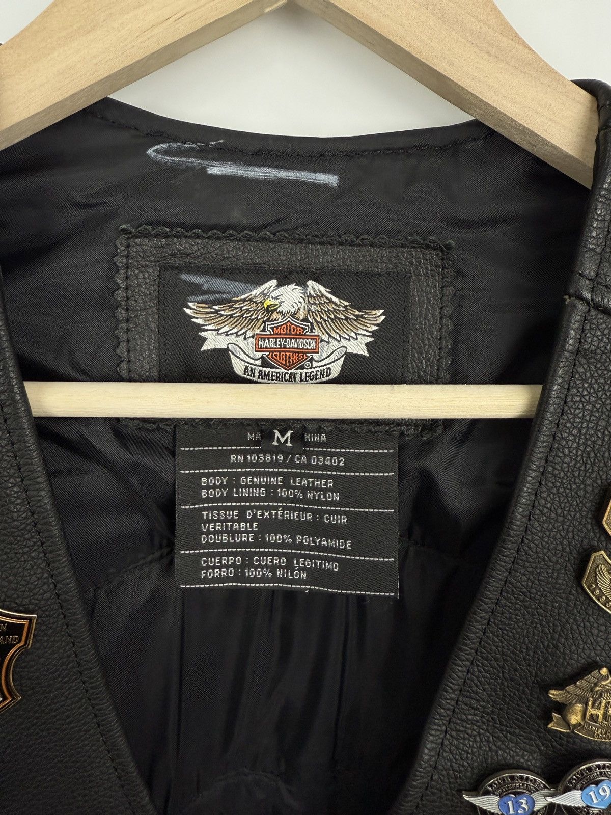 Harley Davidson 🇨🇭Vintage Harley Davidson Switzerland Leather Vest Choppers Size US L / EU 52-54 / 3 - 11 Thumbnail