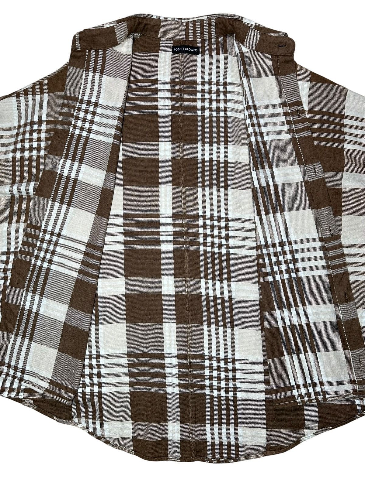 Japanese Brand Rodeo Crowns oversized boxy checked flannel shirt Size US XXL / EU 58 / 5 - 5 Thumbnail