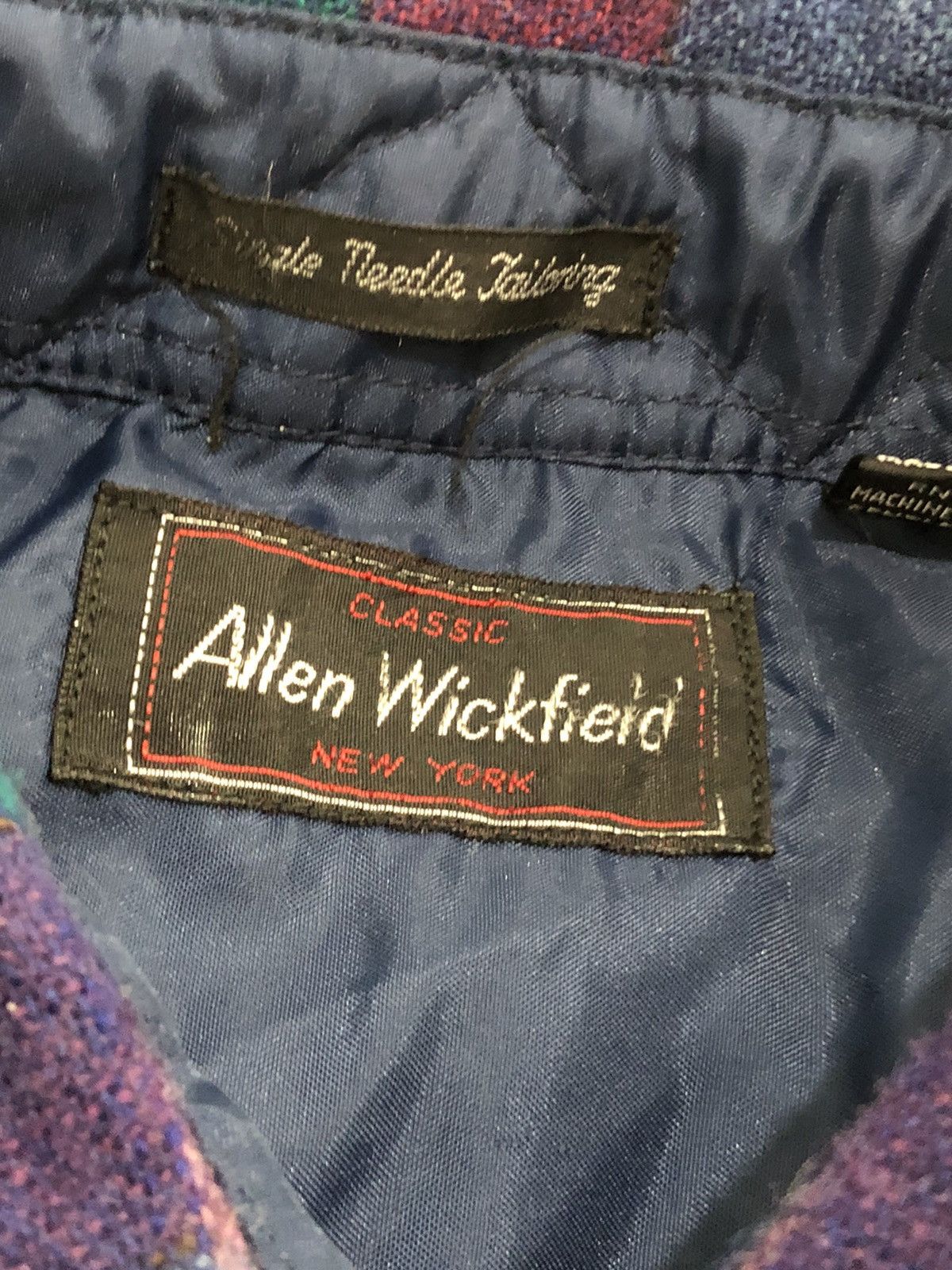 Vintage Vintage Allen Wickfield Shirt Plaid Wool Flannel 80s Size US L / EU 52-54 / 3 - 5 Thumbnail