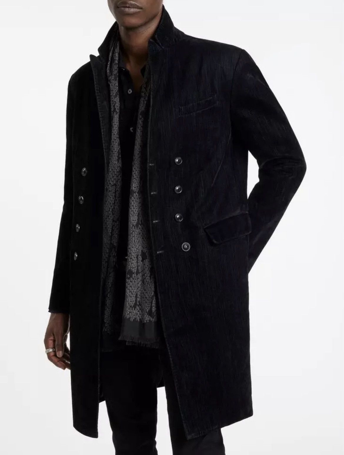 John Varvatos Flocked Velvet Coat EU 44 USA 34 Small Size US S / EU 44-46 / 1 - 3 Thumbnail