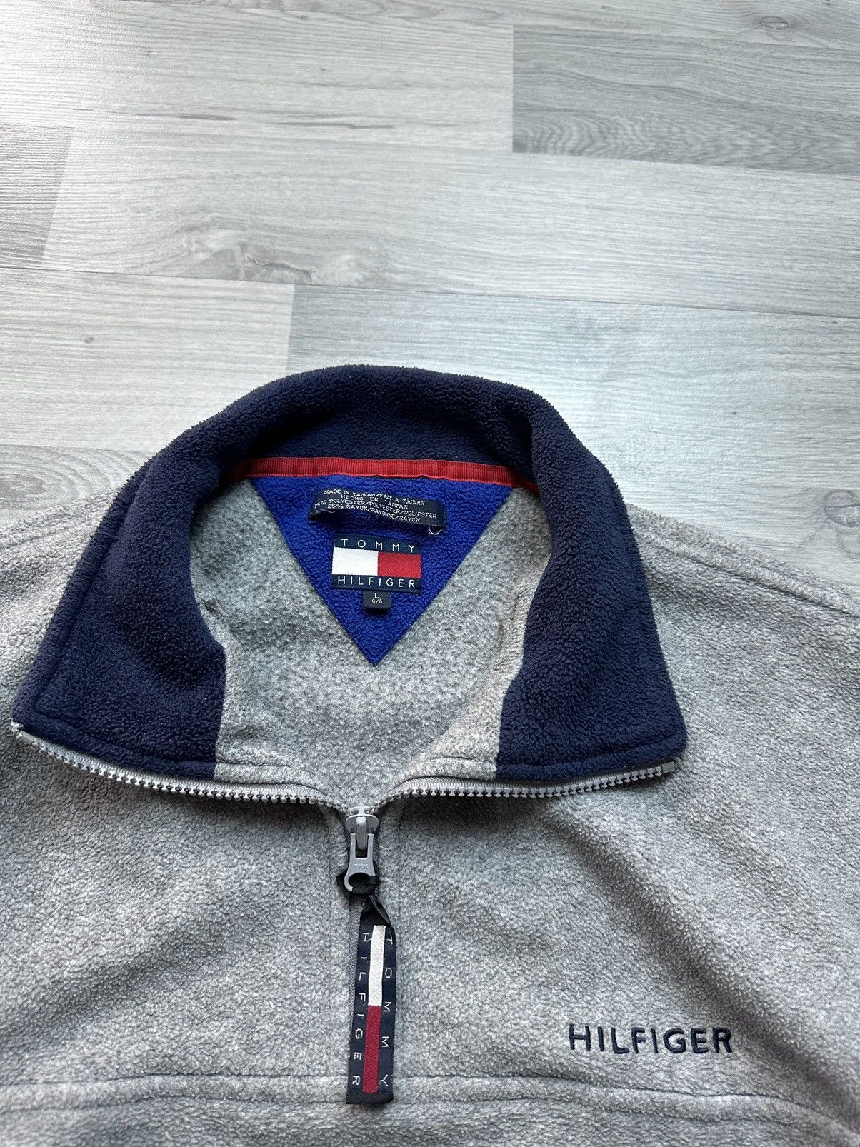 Tommy Hilfiger Vintage zip fleece jacket Sherpa Tommy Hilfiger Size US L / EU 52-54 / 3 - 4 Thumbnail