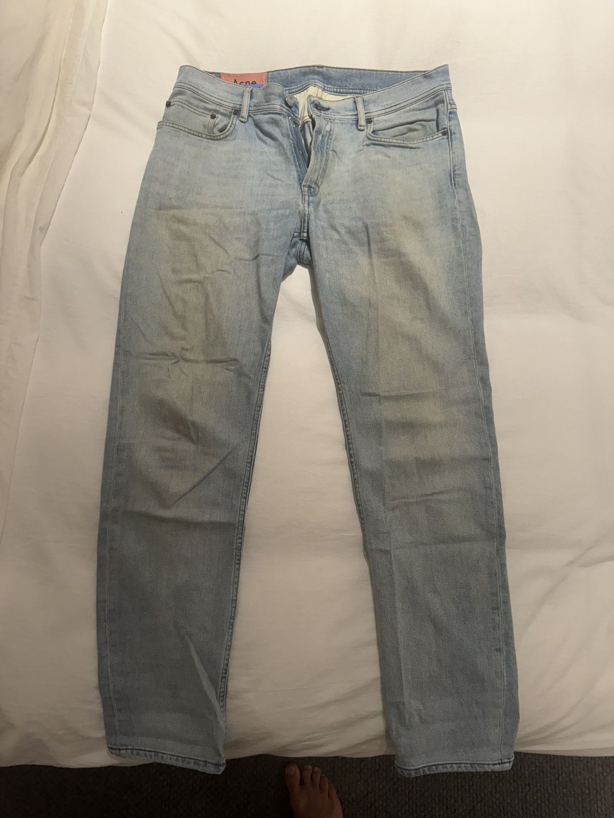 Acne Studios Acne Studios Blå Knost light wash jeans Size US 34 / EU 50 - 1 Thumbnail