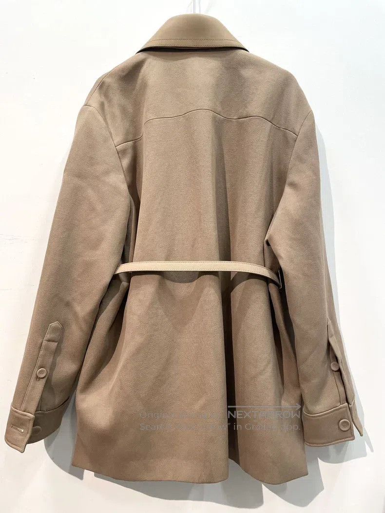 Fendi Fendi Twill Wool with Sheepskin Collar, Embroidered Letter Size S / US 4 / IT 40 - 2 Thumbnail
