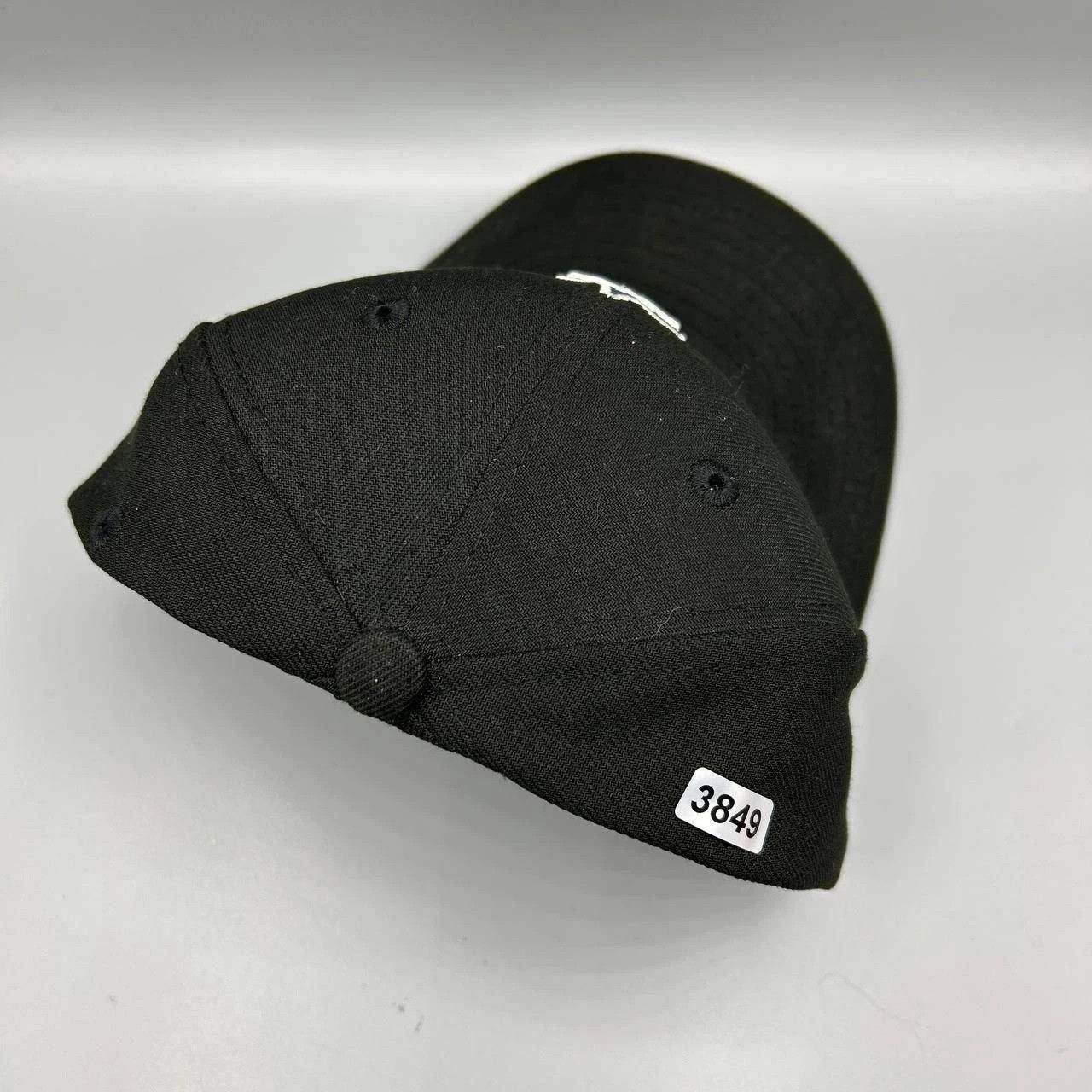 New Era Los Angeles LA Angels Hat Men 7 1/8 Black Embroidered Fitted Size ONE SIZE - 8 Thumbnail