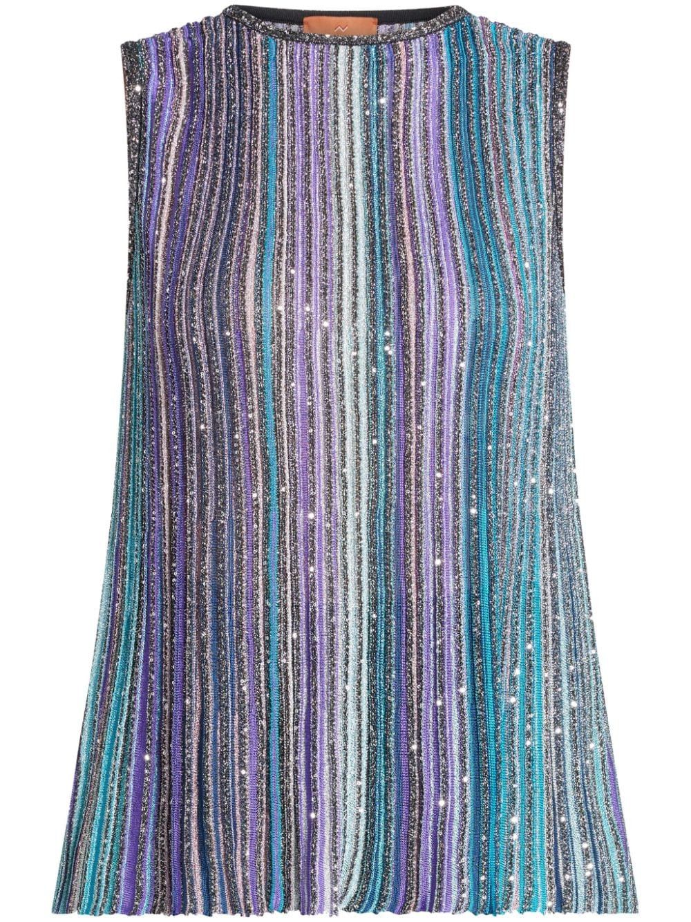 Missoni STRIPED TANK TOP Size S / US 4 / IT 40 - 1 Thumbnail