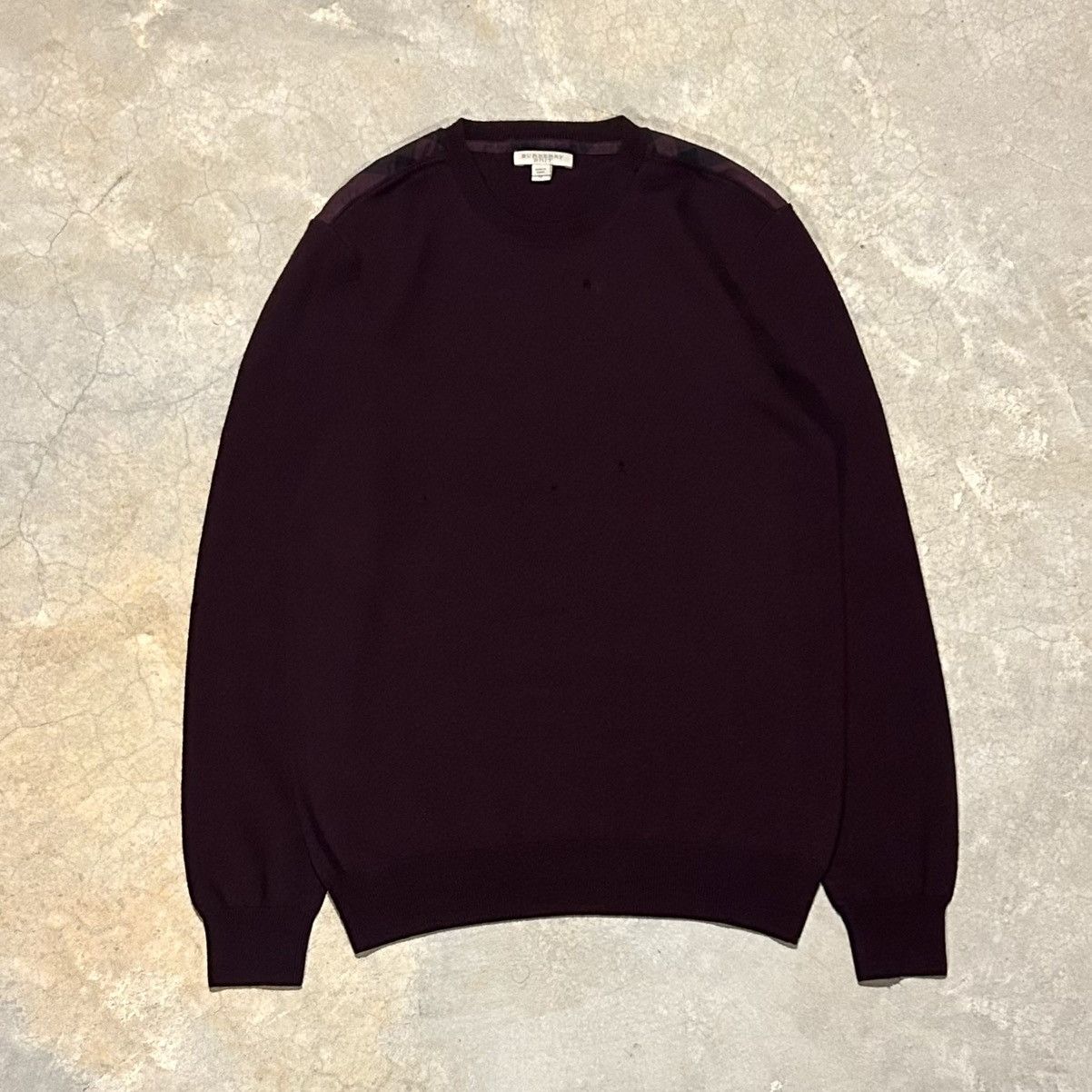 Burberry × Designer Burberry Nova Check Merino Wool Distressed Sweater Size US M / EU 48-50 / 2 - 1 Thumbnail