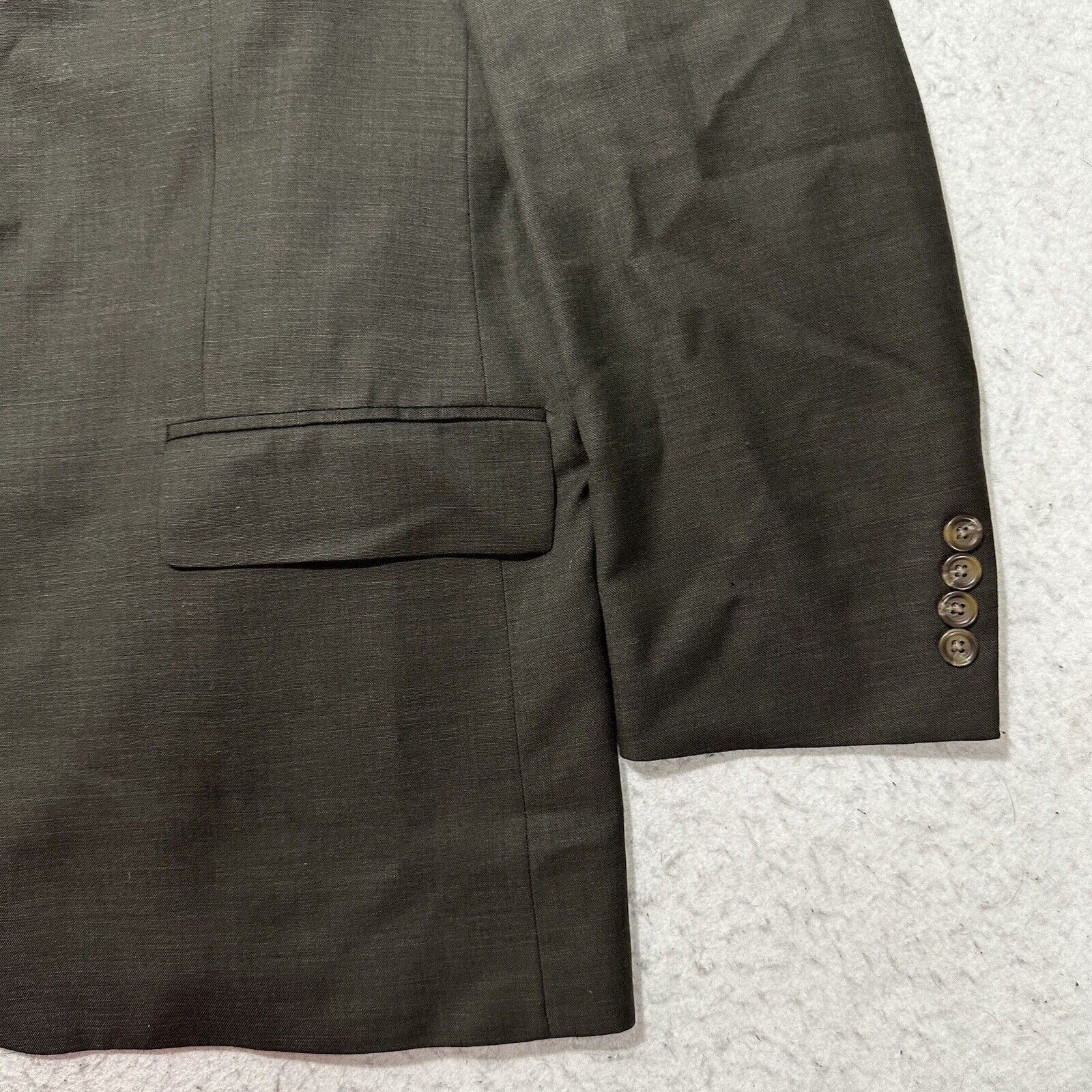 Ralph Lauren Ralph Lauren 46R Wool + Cashmere Suit Jacket Dark Brown Coat Size 46R - 4 Thumbnail