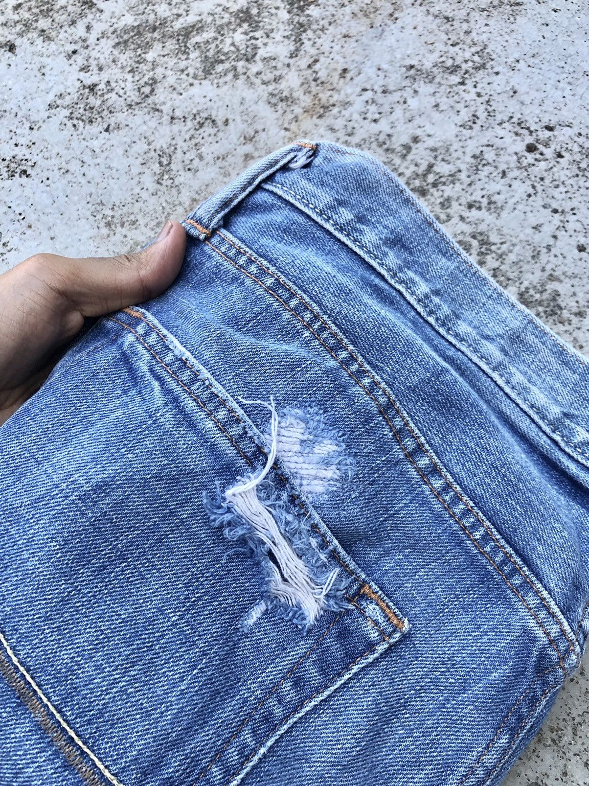Abercrombie & Fitch FLARED A&F WASHED BLUE DENIM Size US 34 / EU 50 - 7 Thumbnail