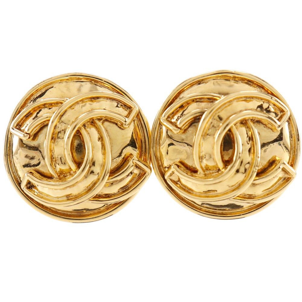 Chanel Chanel Chanel Coco Mark Vintage Earrings Metal Earrings DUTY FREE for USA Size ONE SIZE - 1 Thumbnail